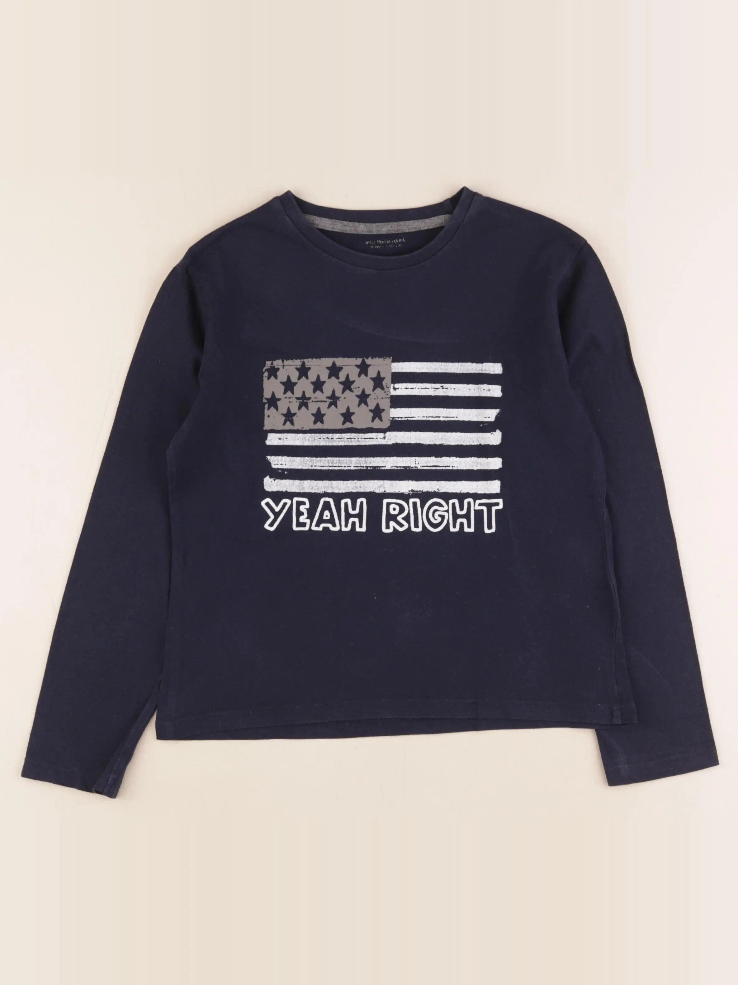 Vertbaudet - tee-shirt bleu - 8 ans