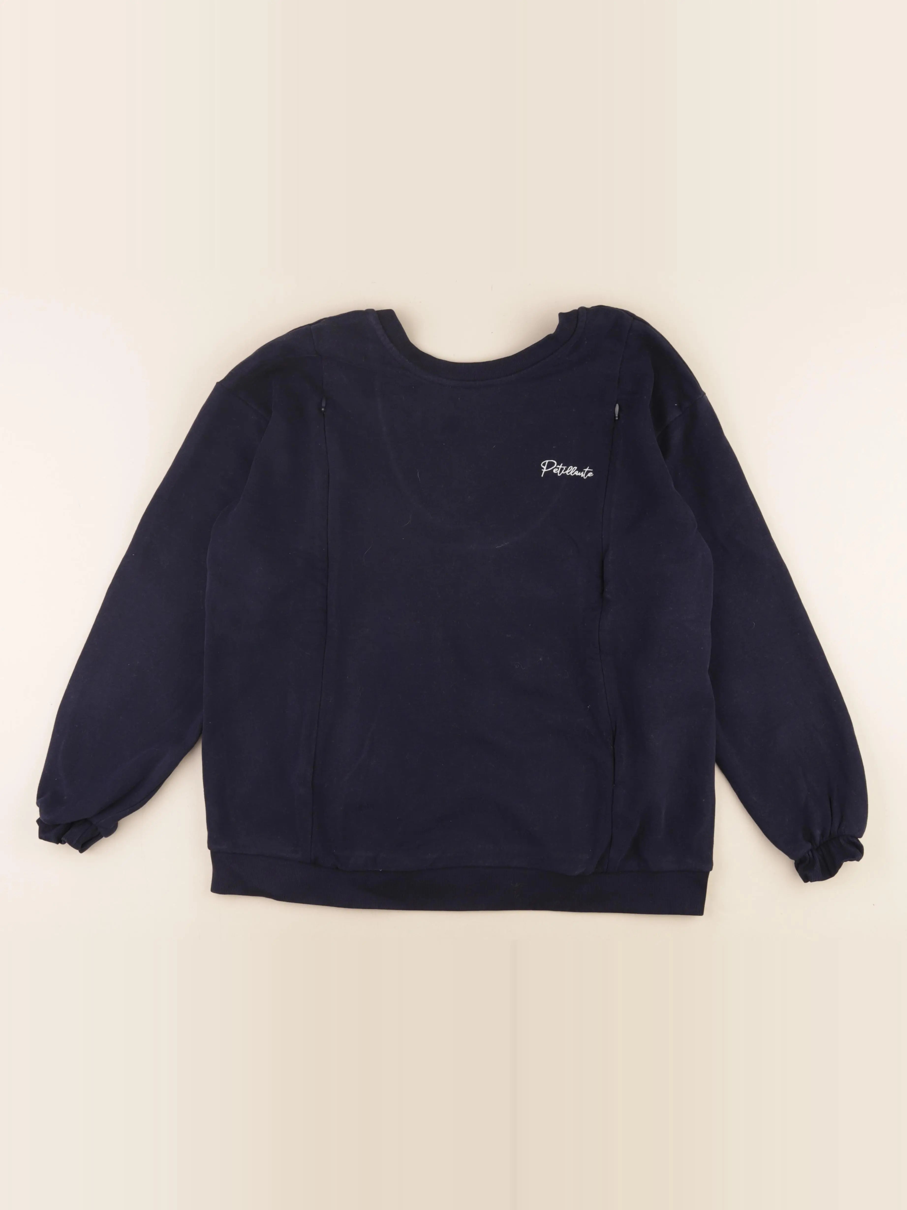 Envie de fraise - sweat allaitement, grossesse bleu - 34 à 36