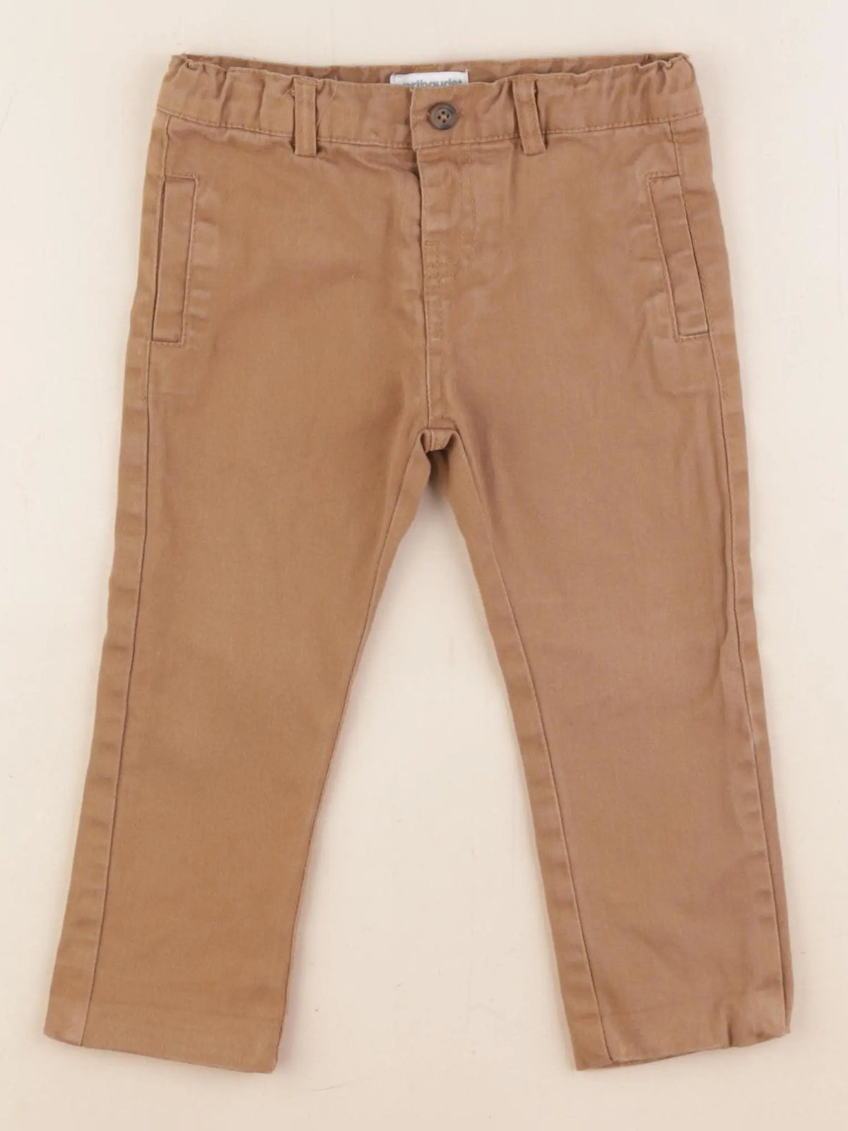 Vertbaudet - pantalon doublé marron - 18 mois