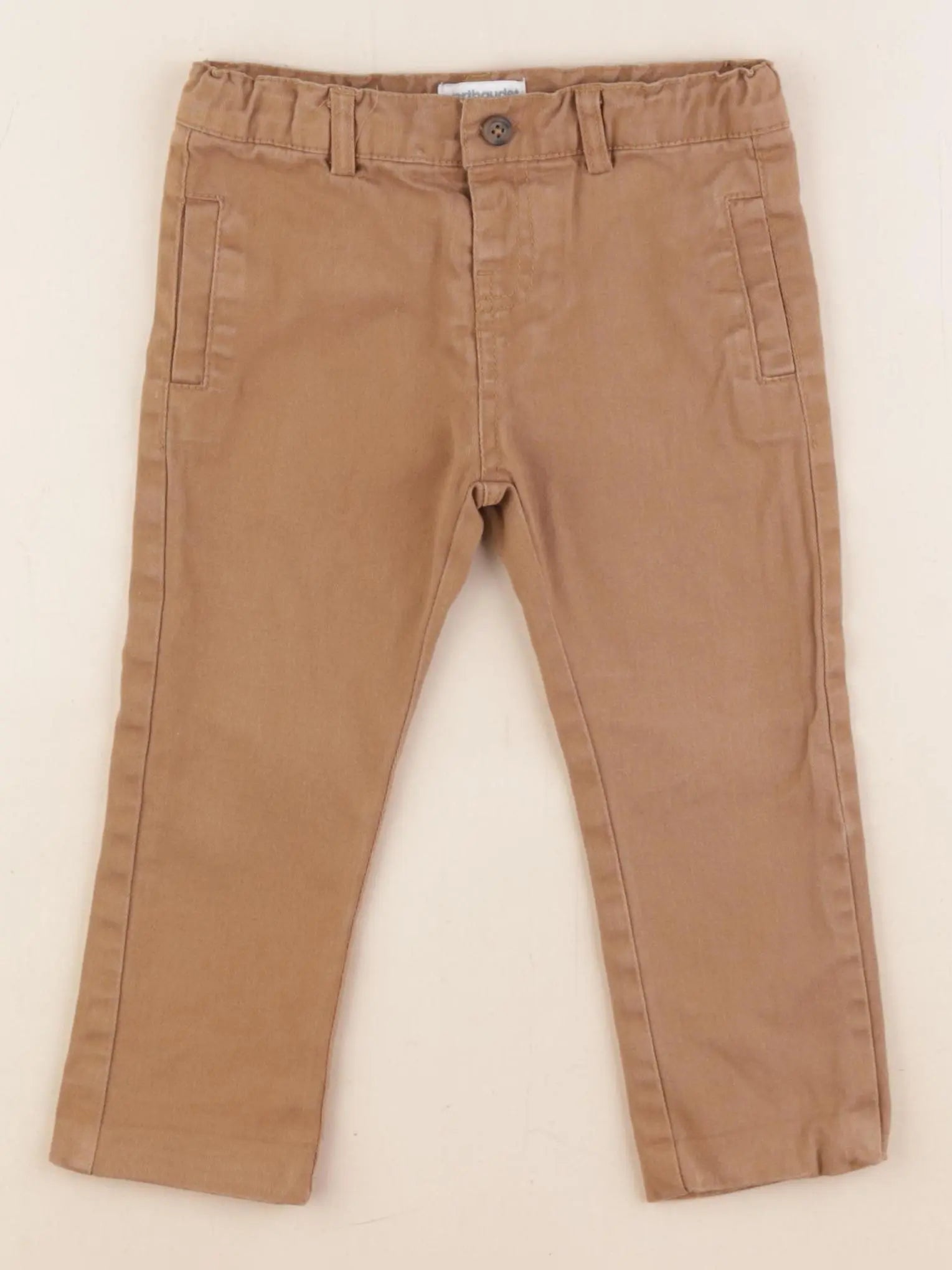 Vertbaudet - pantalon doublé marron - 18 mois