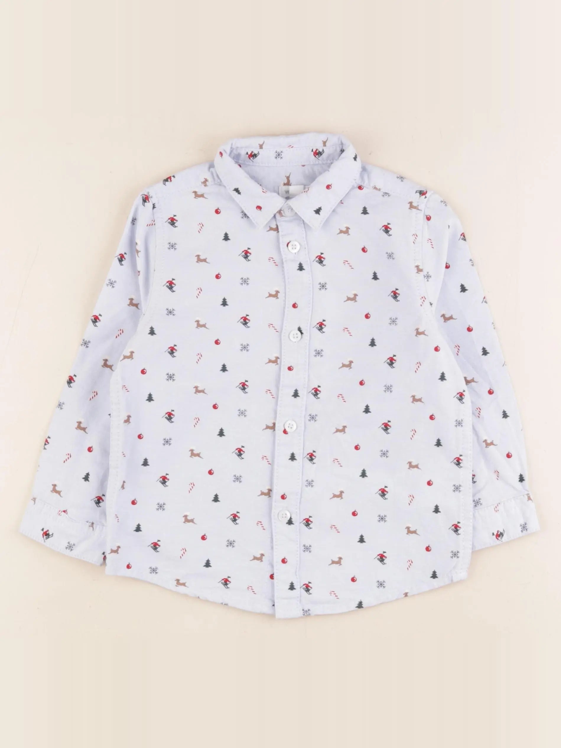 Vertbaudet - chemise bleu - 3 ans