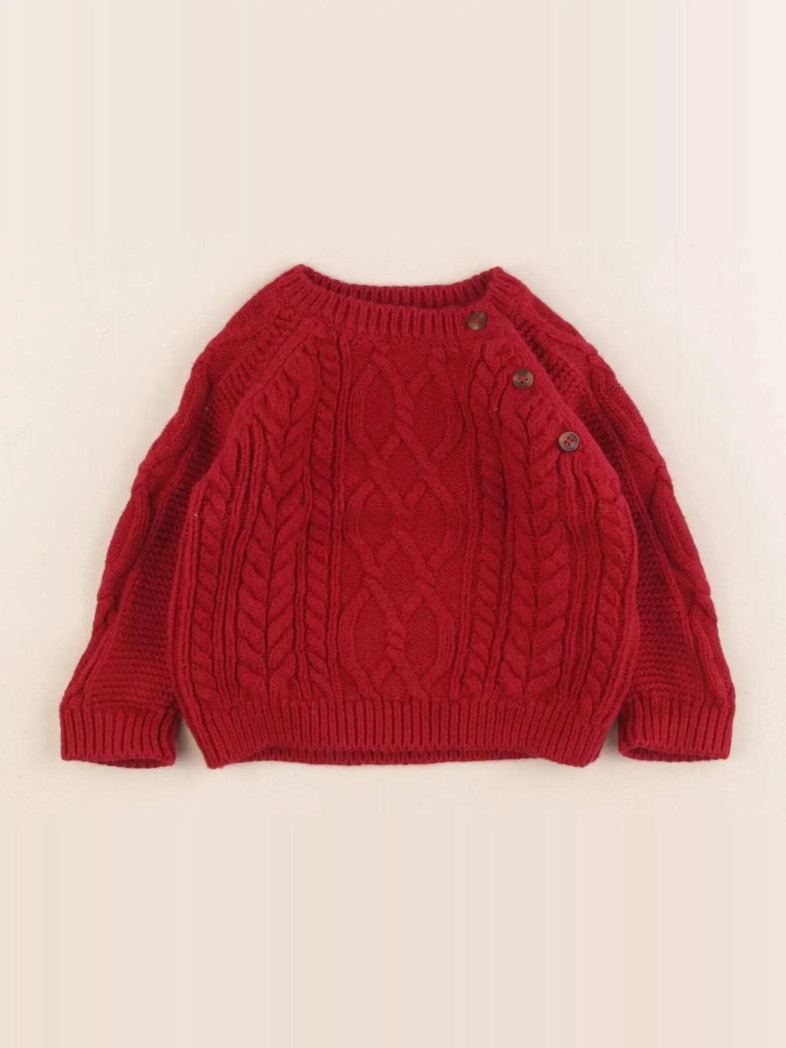 Boutchou - pull rouge - 6 mois