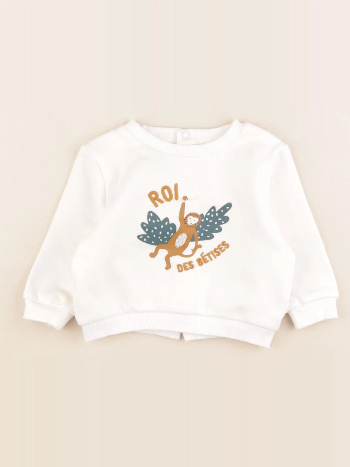 Tape à l'oeil - sweat beige - 3 mois