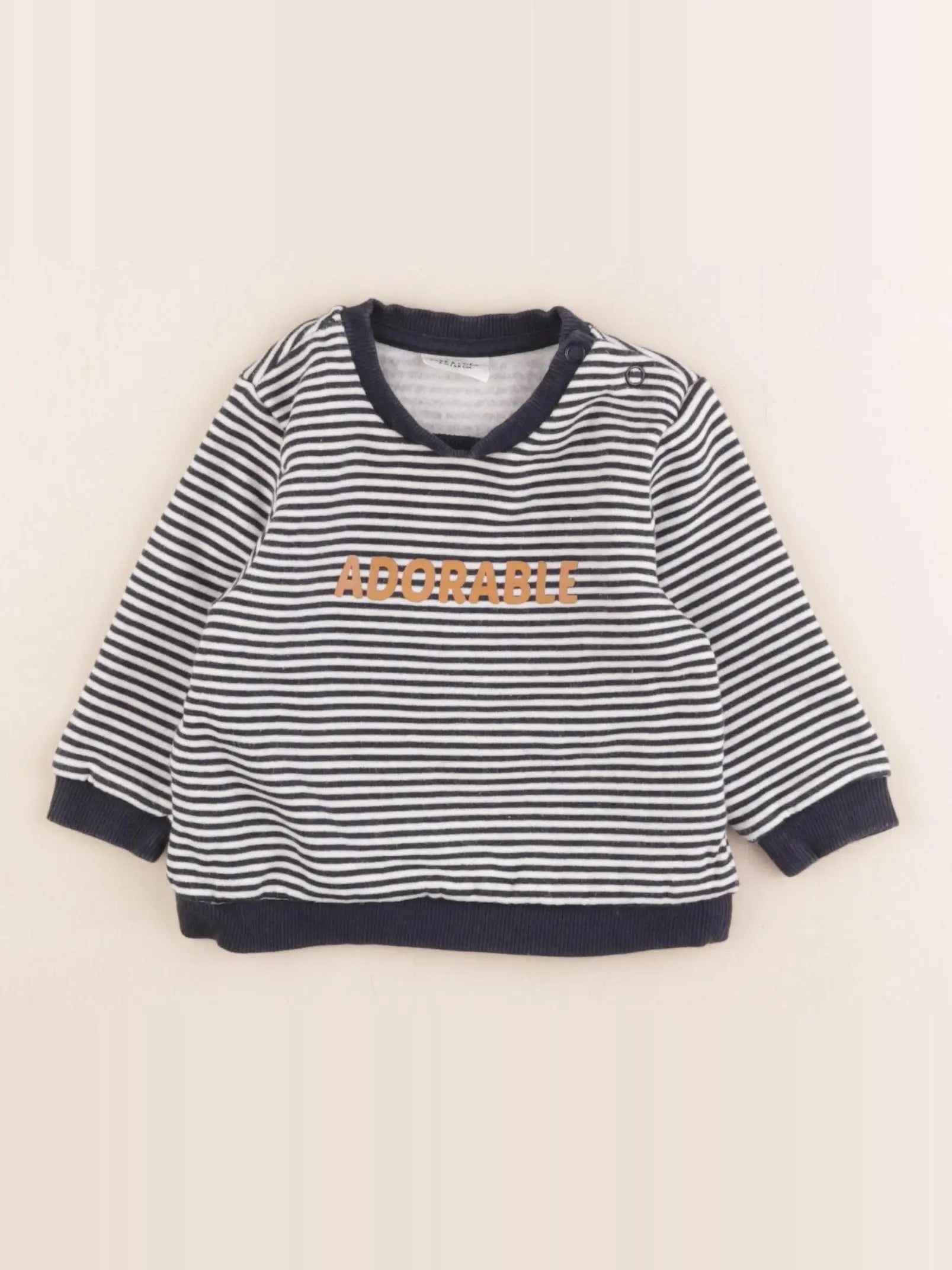 Tape à l'oeil - sweat bleu - 6 mois