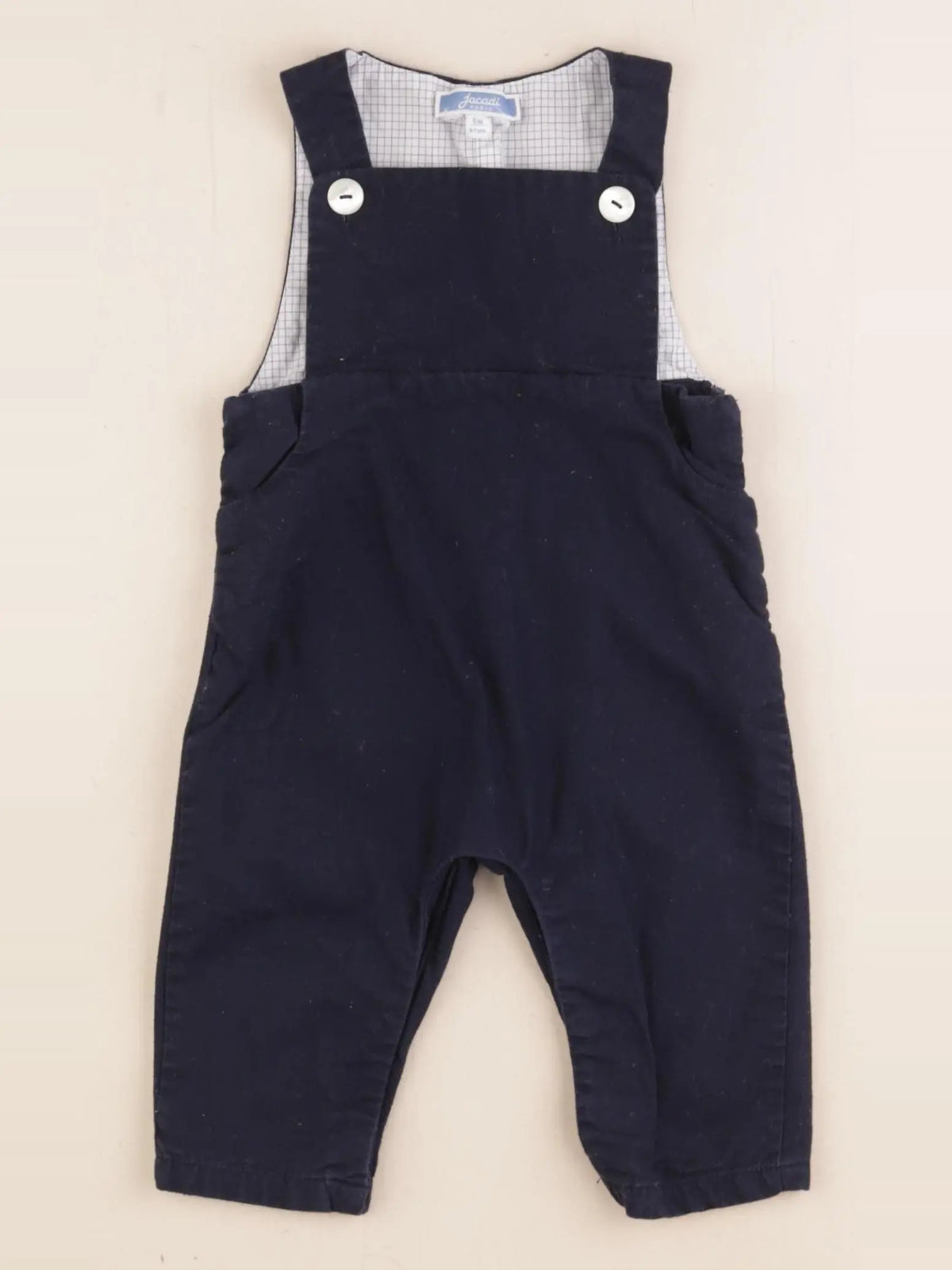 Jacadi - salopette bleu - 6 mois