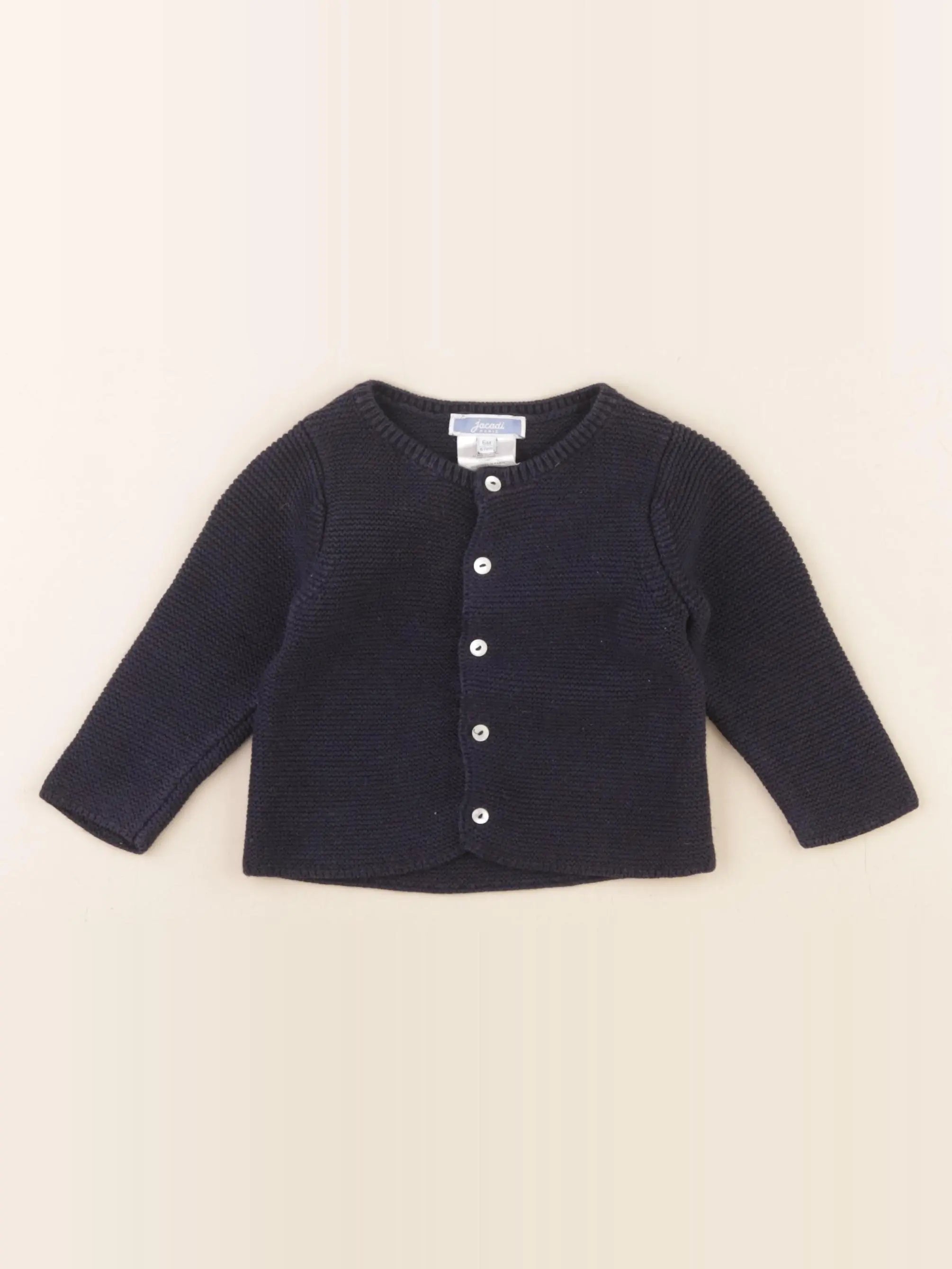 Jacadi - gilet bleu - 6 mois