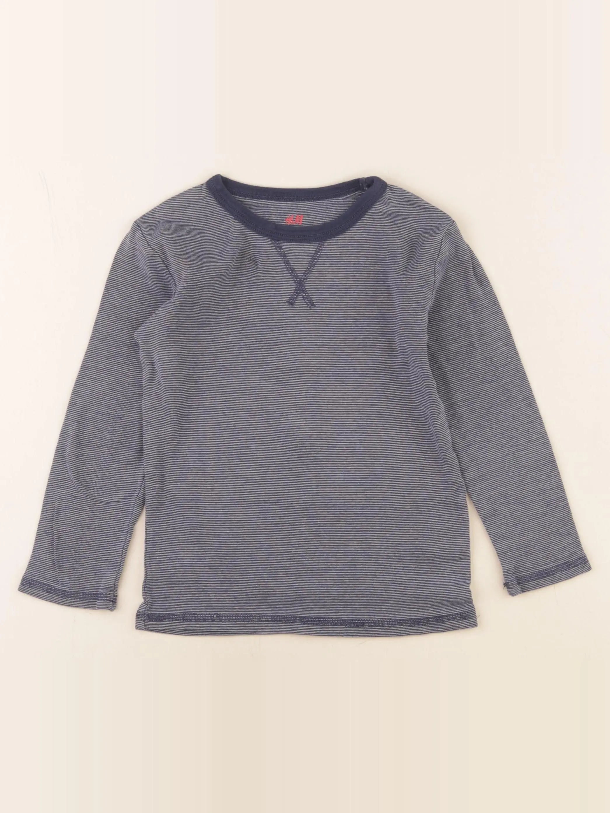 H&M - maillot de corps bleu - 4/6 ans