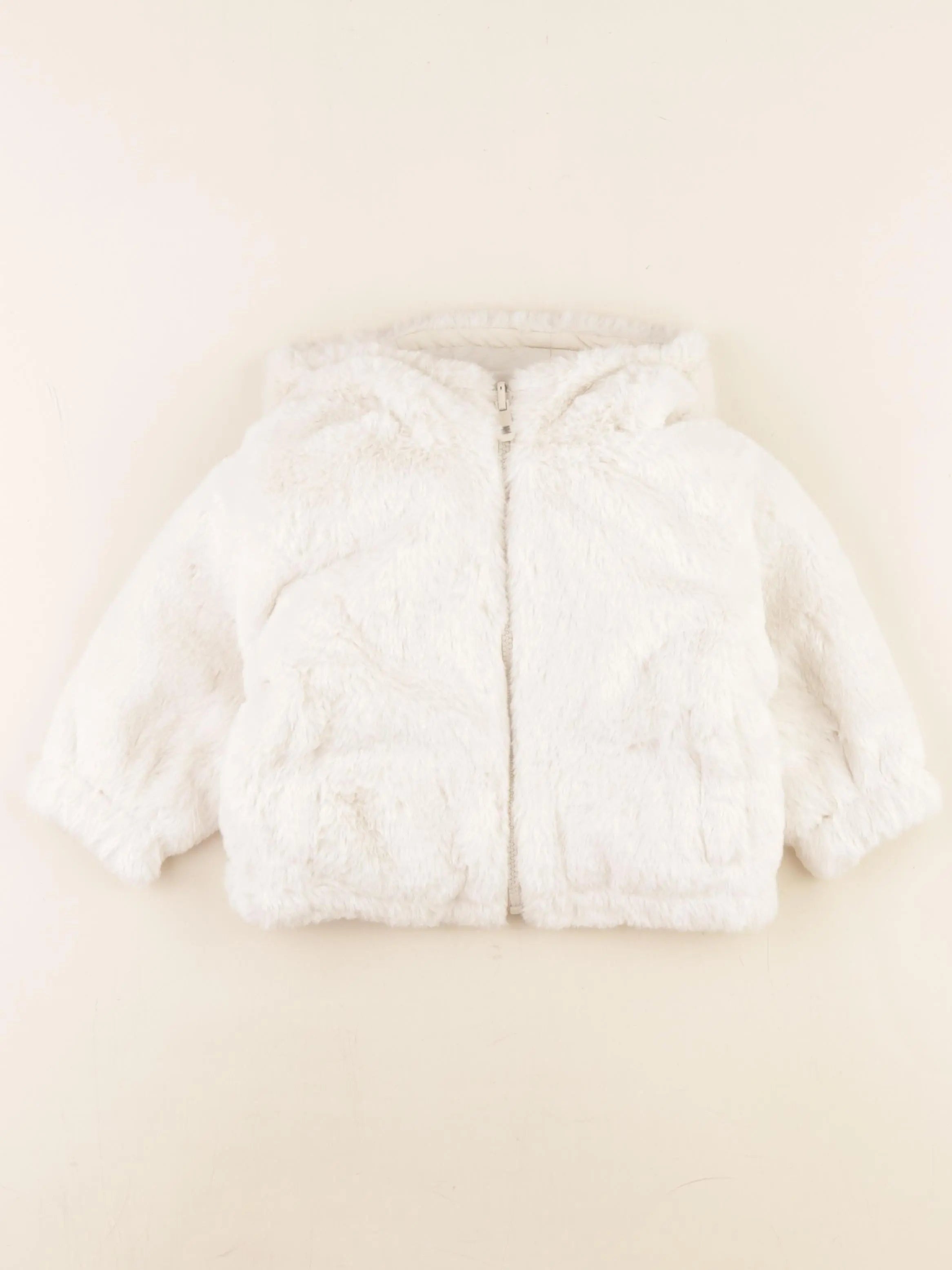 Mango - veste réversible beige - 9/12 mois