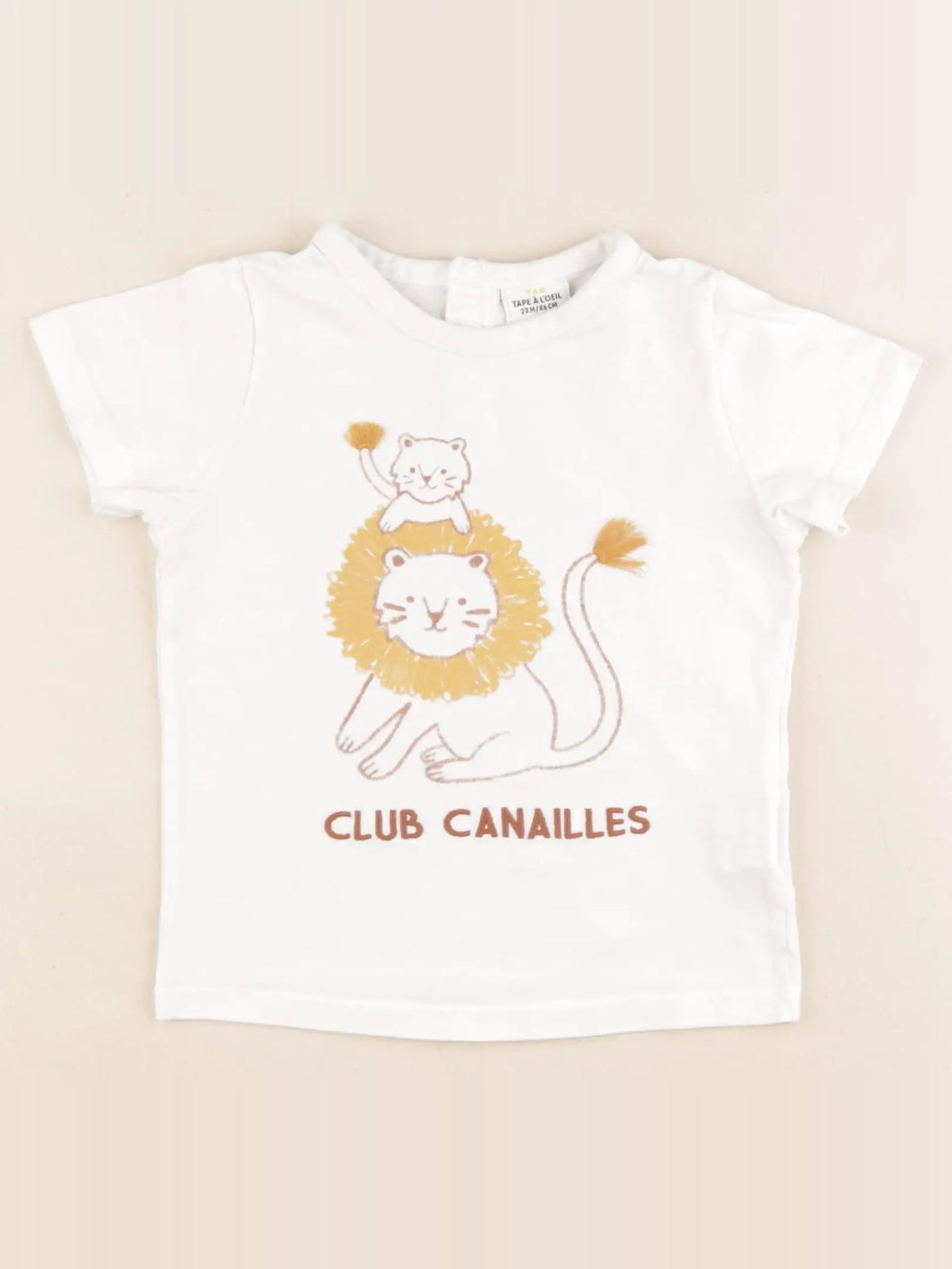 Tape à l'oeil - tee-shirt blanc - 24 mois