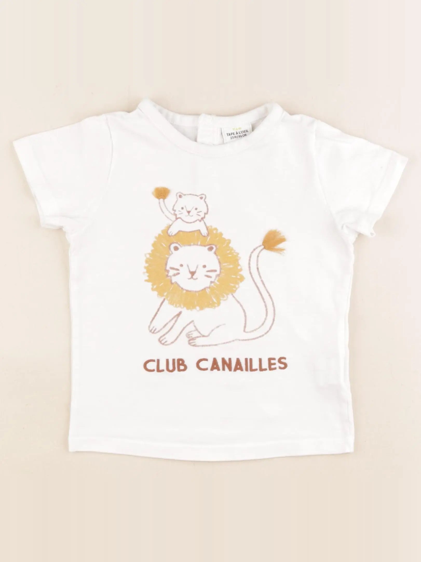 Tape à l'oeil - tee-shirt blanc - 24 mois