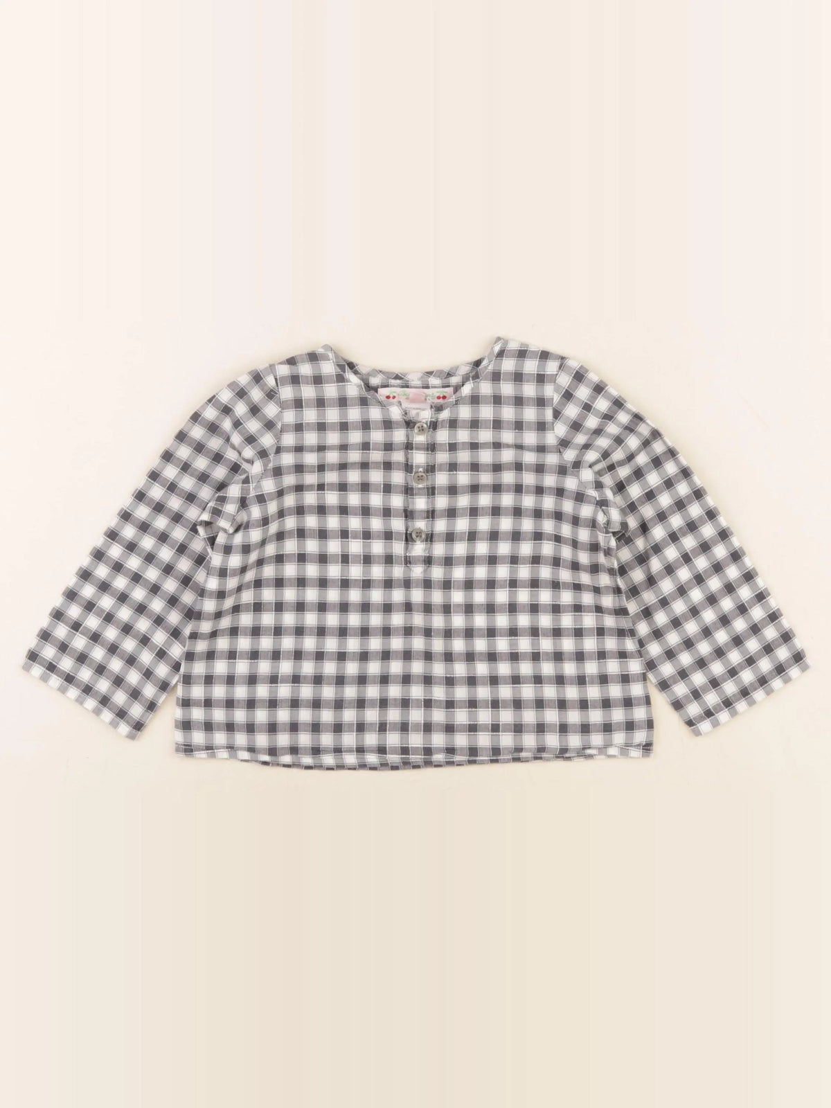 Bonpoint - chemise gris - 18 mois