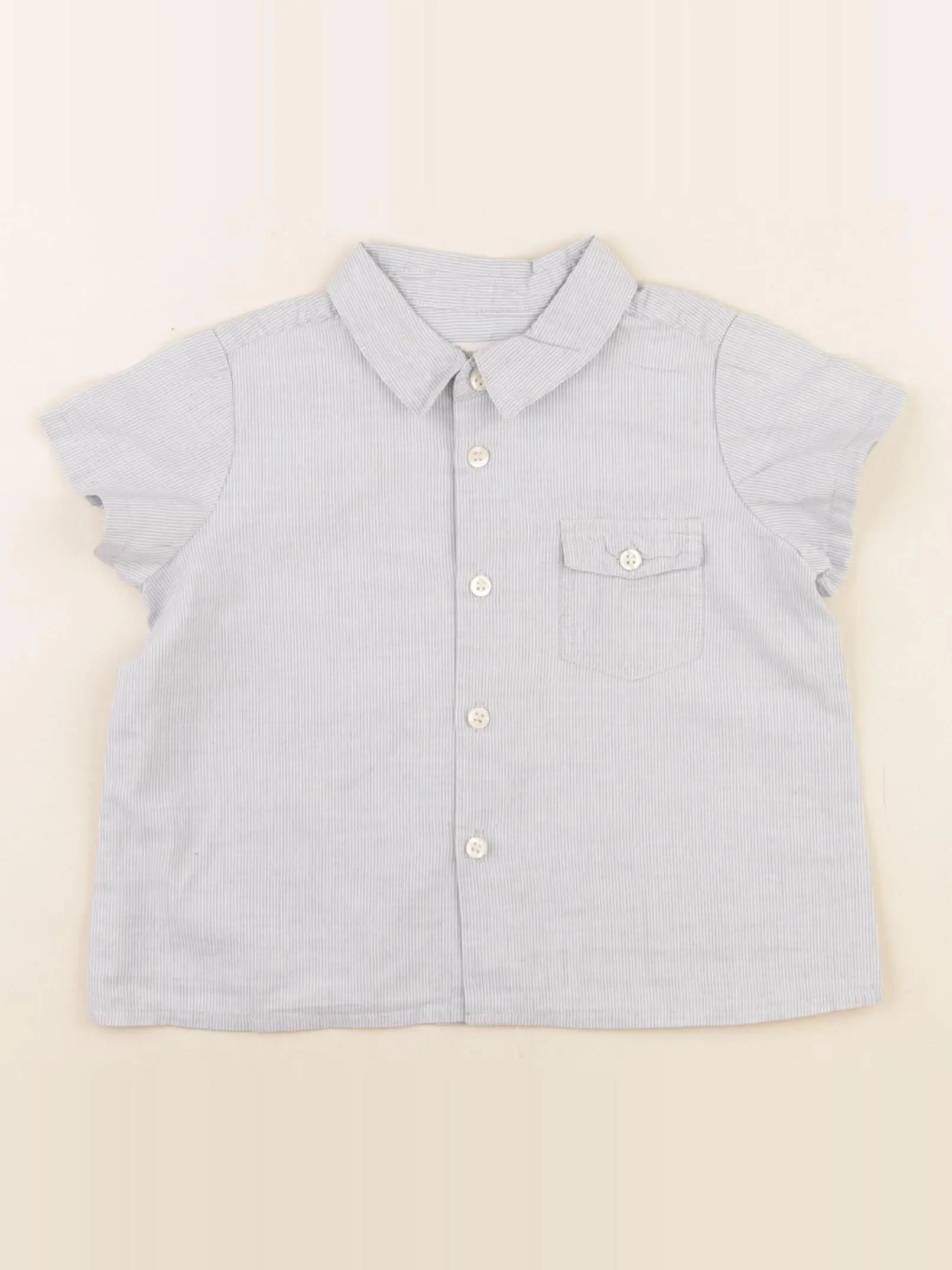 Bonpoint - chemise bleu - 18 mois