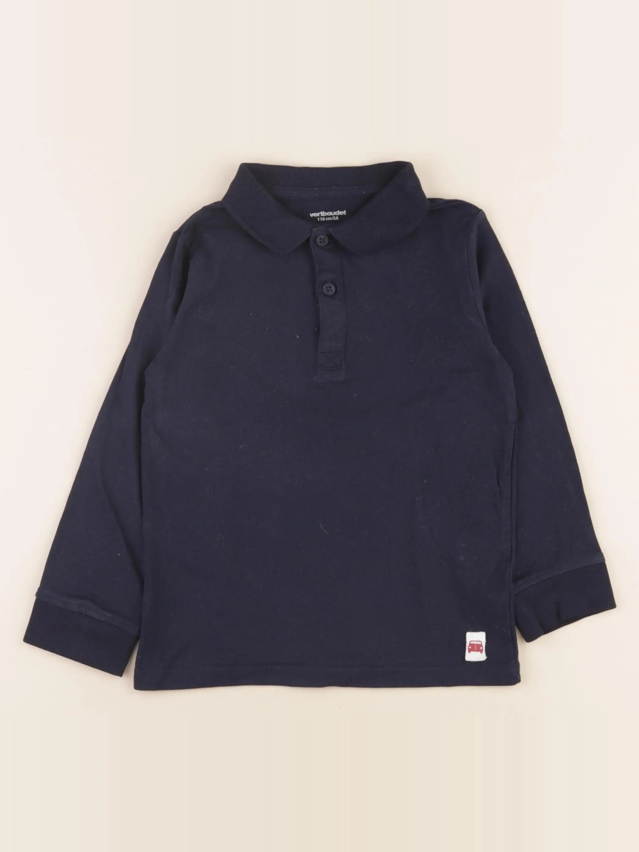 Vertbaudet - polo bleu - 5 ans