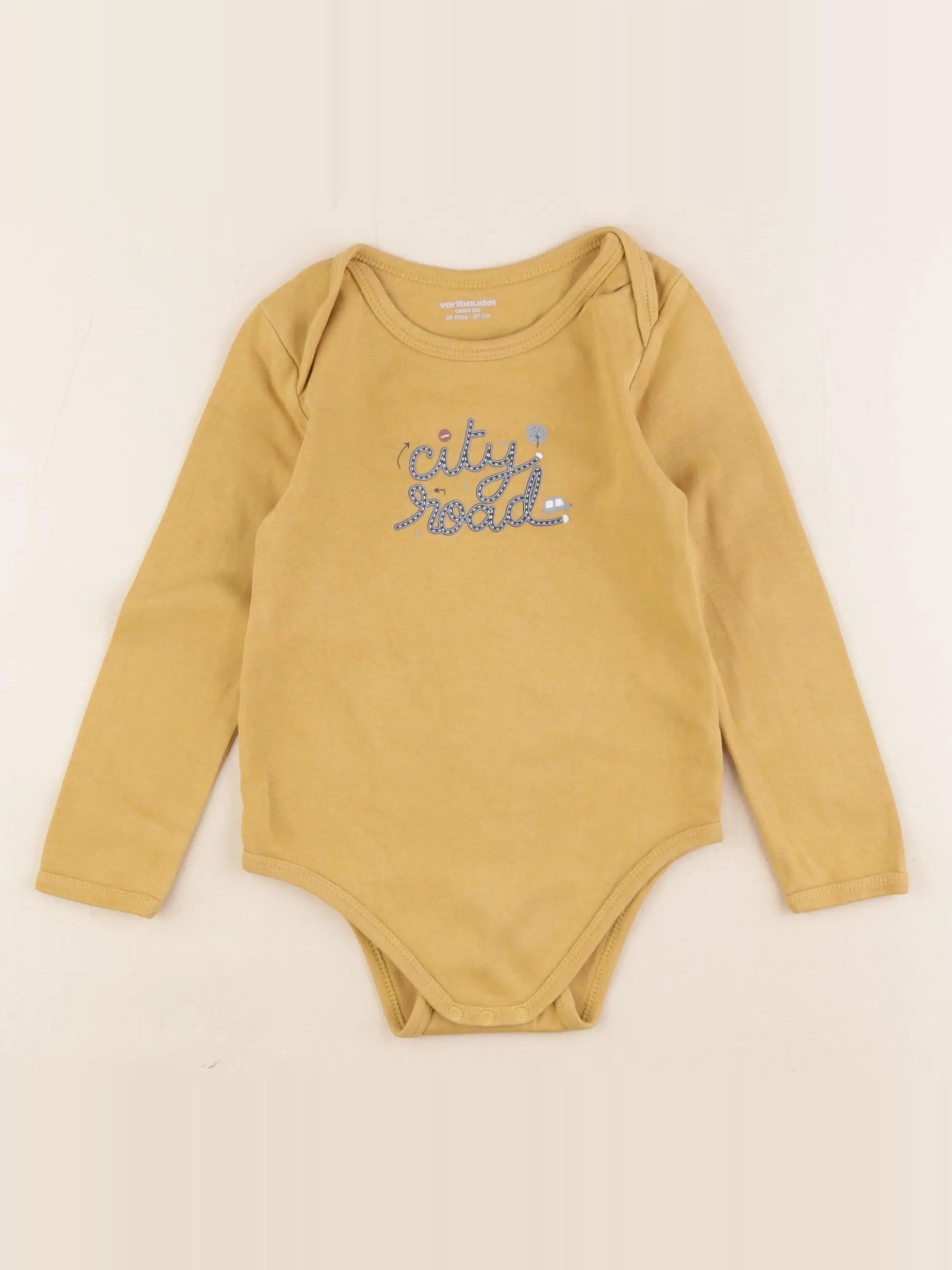 Vertbaudet - body jaune - 36 mois