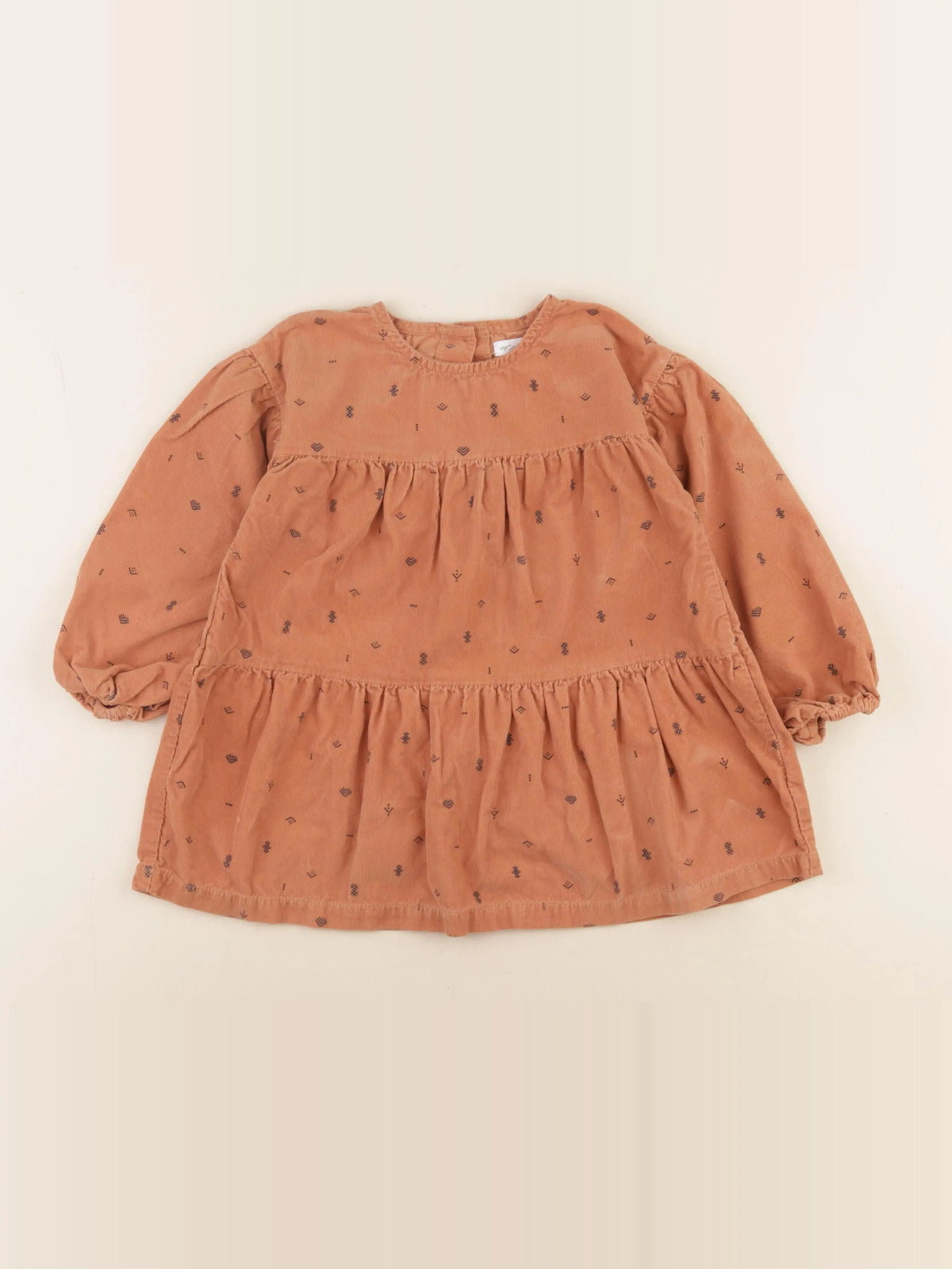 Vertbaudet - robe marron - 36 mois