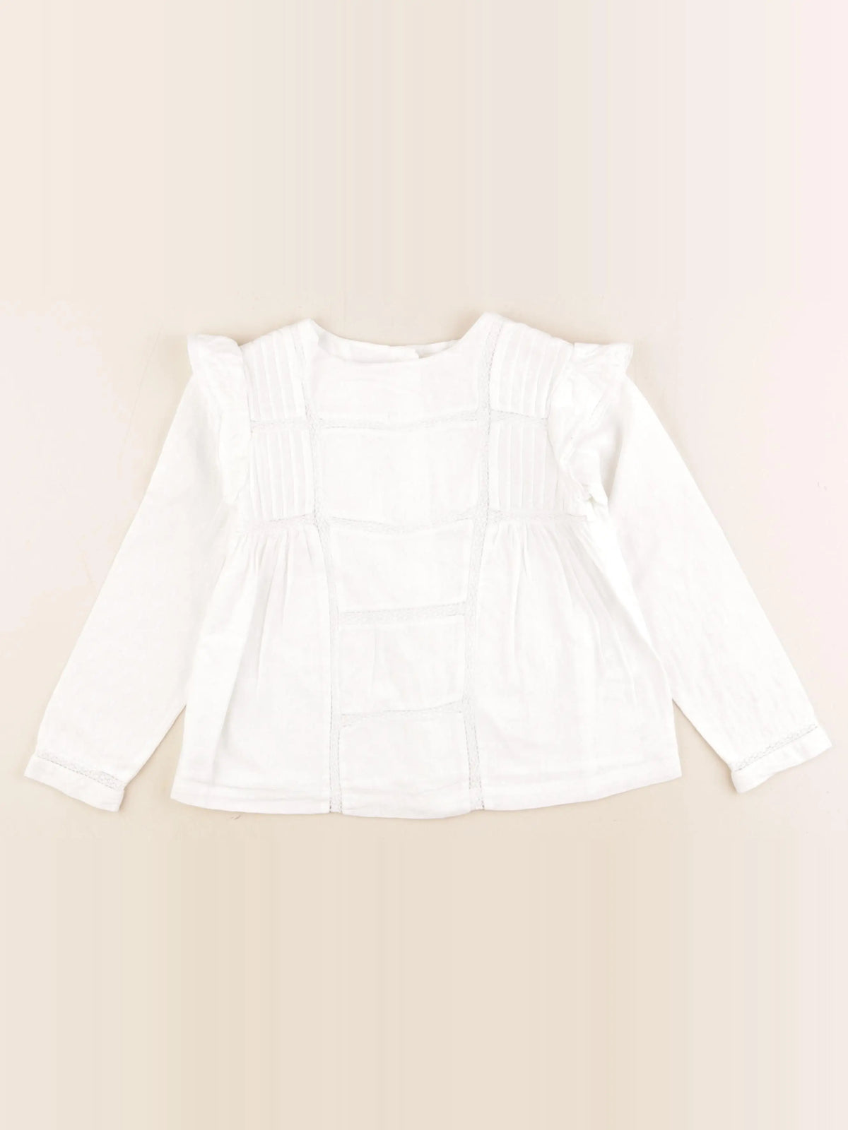 Gocco - blouse blanc - 4/5 ans