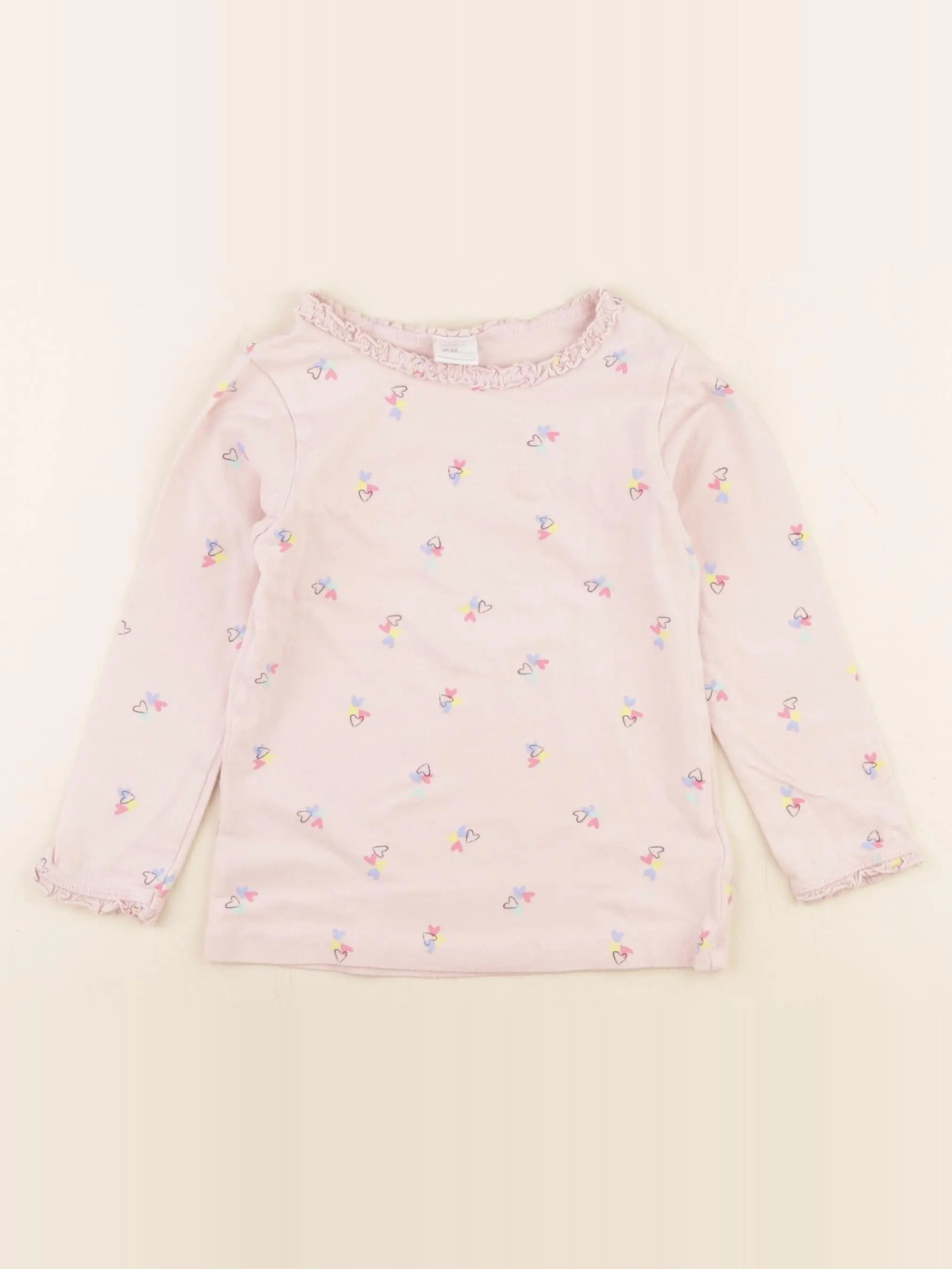 H&M - tee-shirt rose - 18/24 mois