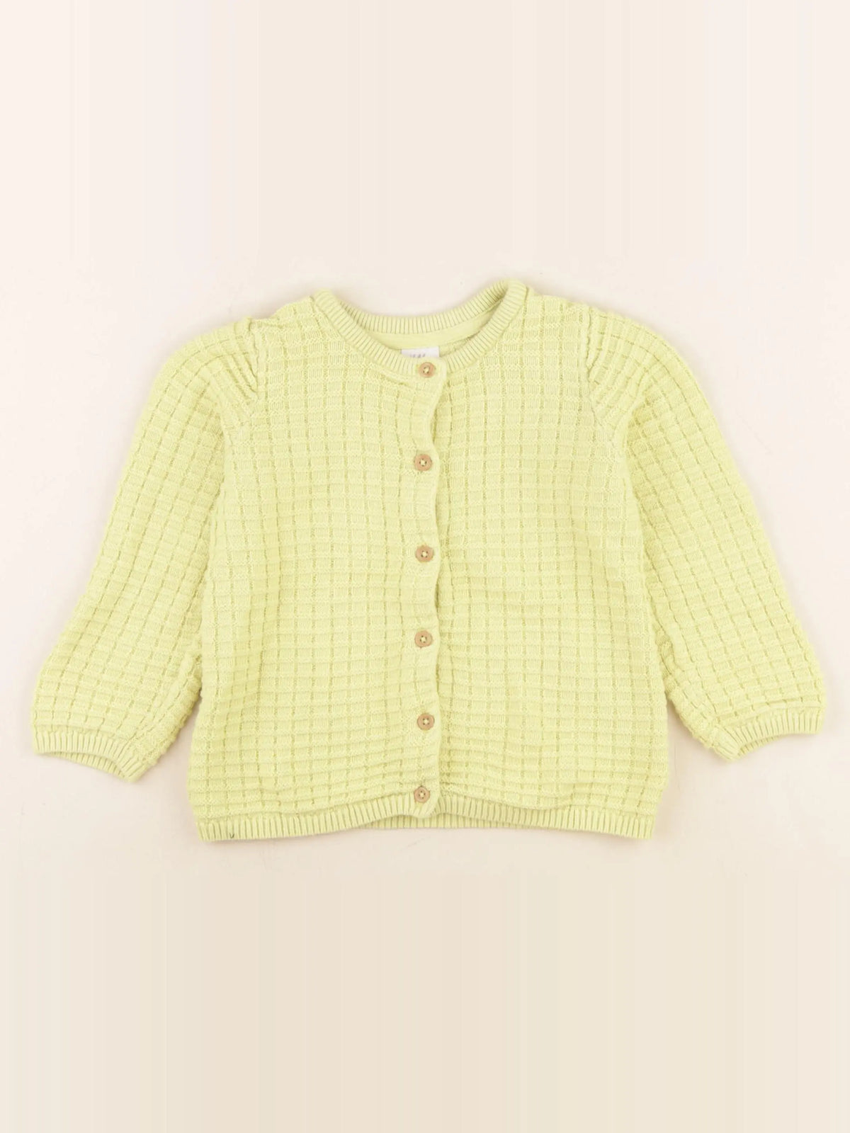 H&M - gilet jaune - 18/24 mois