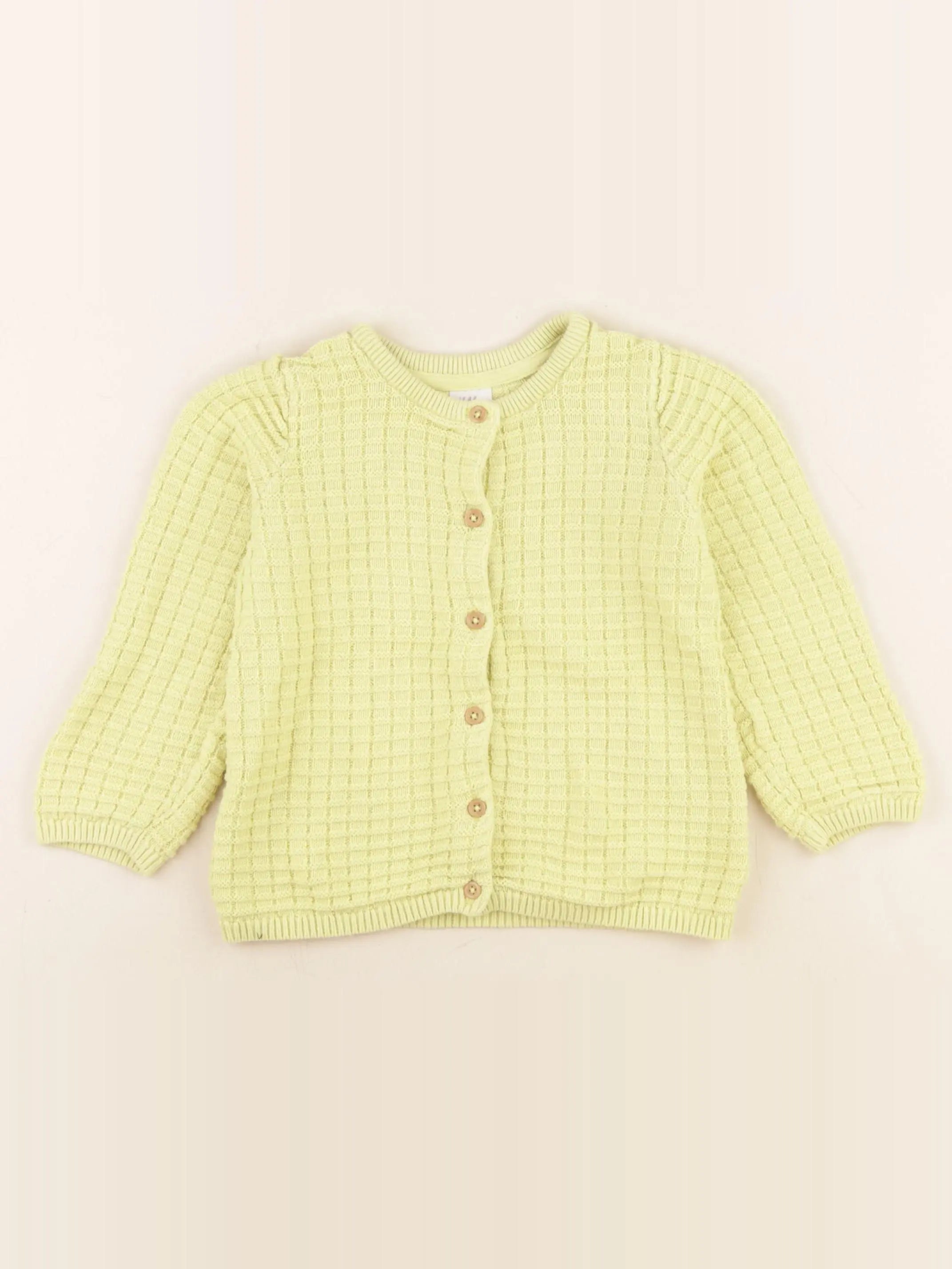 H&M - gilet jaune - 18/24 mois
