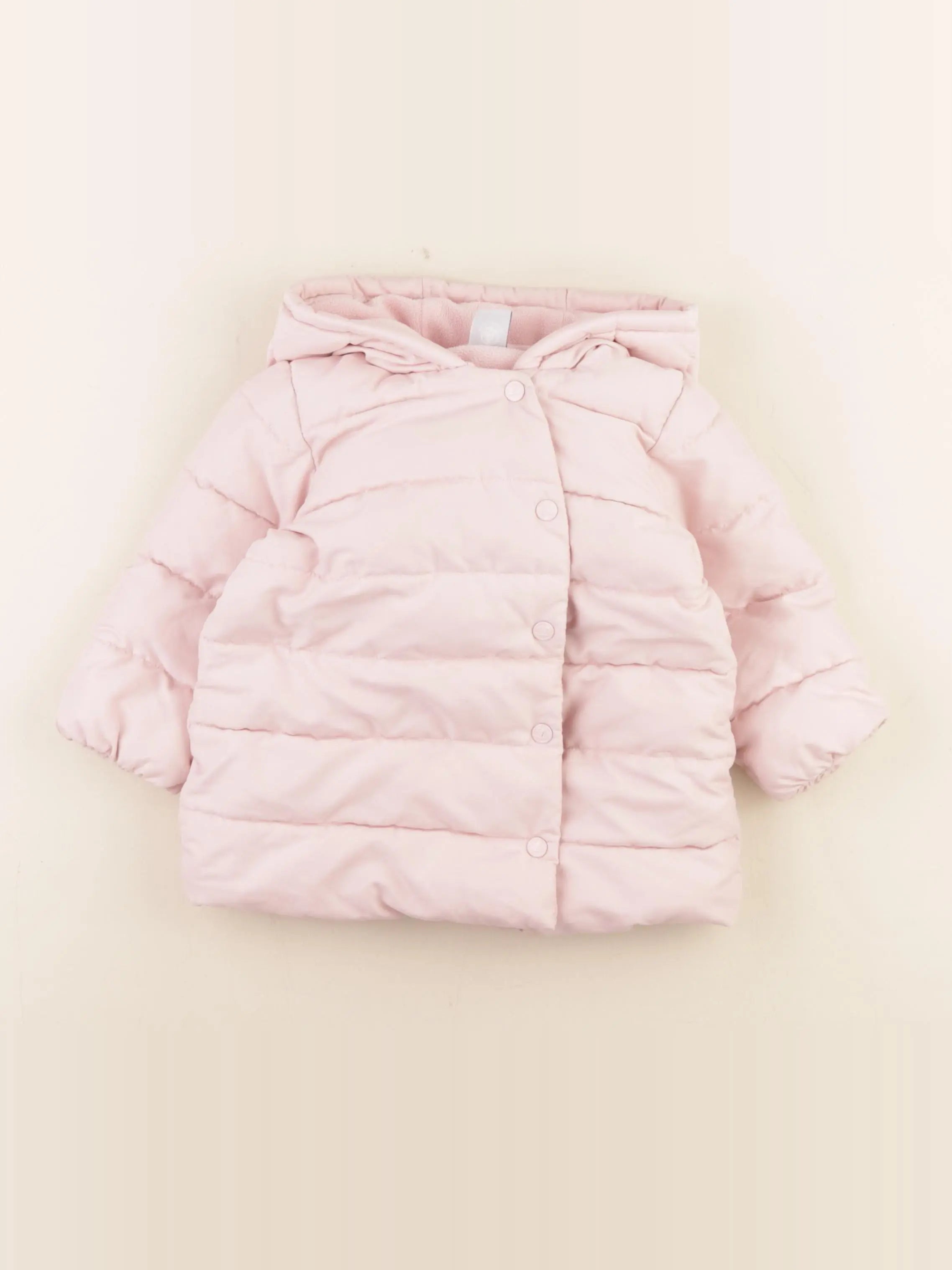 Petit Bateau - doudoune rose - 18 mois