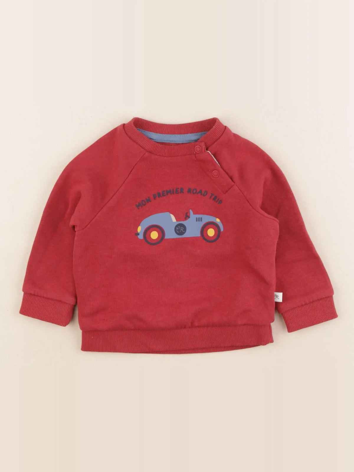 Cadet Rousselle - sweat rouge - 6 mois