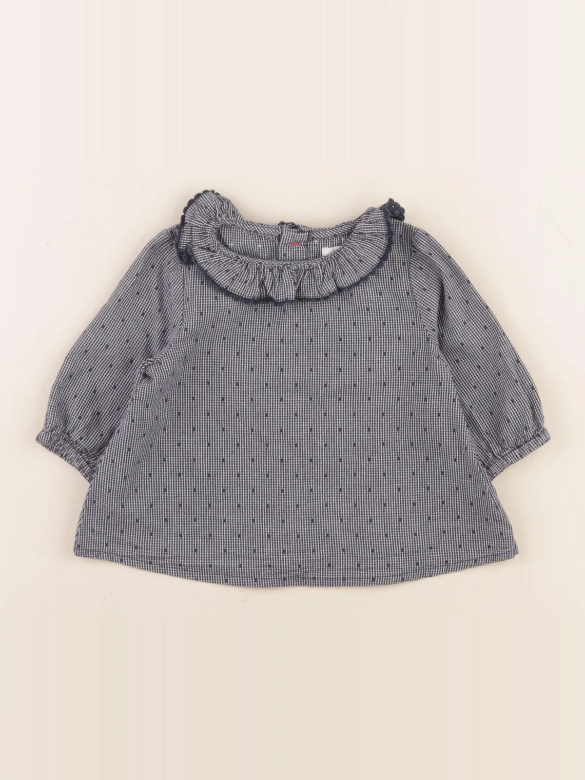 Boutchou - blouse bleu - 3 mois
