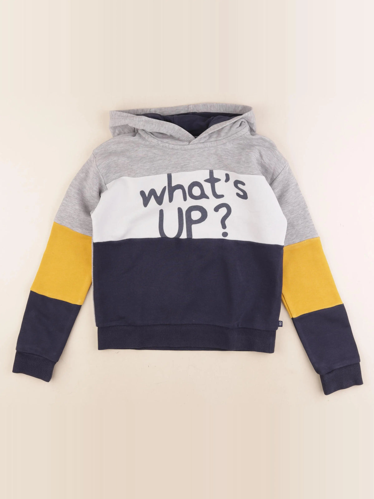 Okaidi - sweat gris, bleu - 10 ans