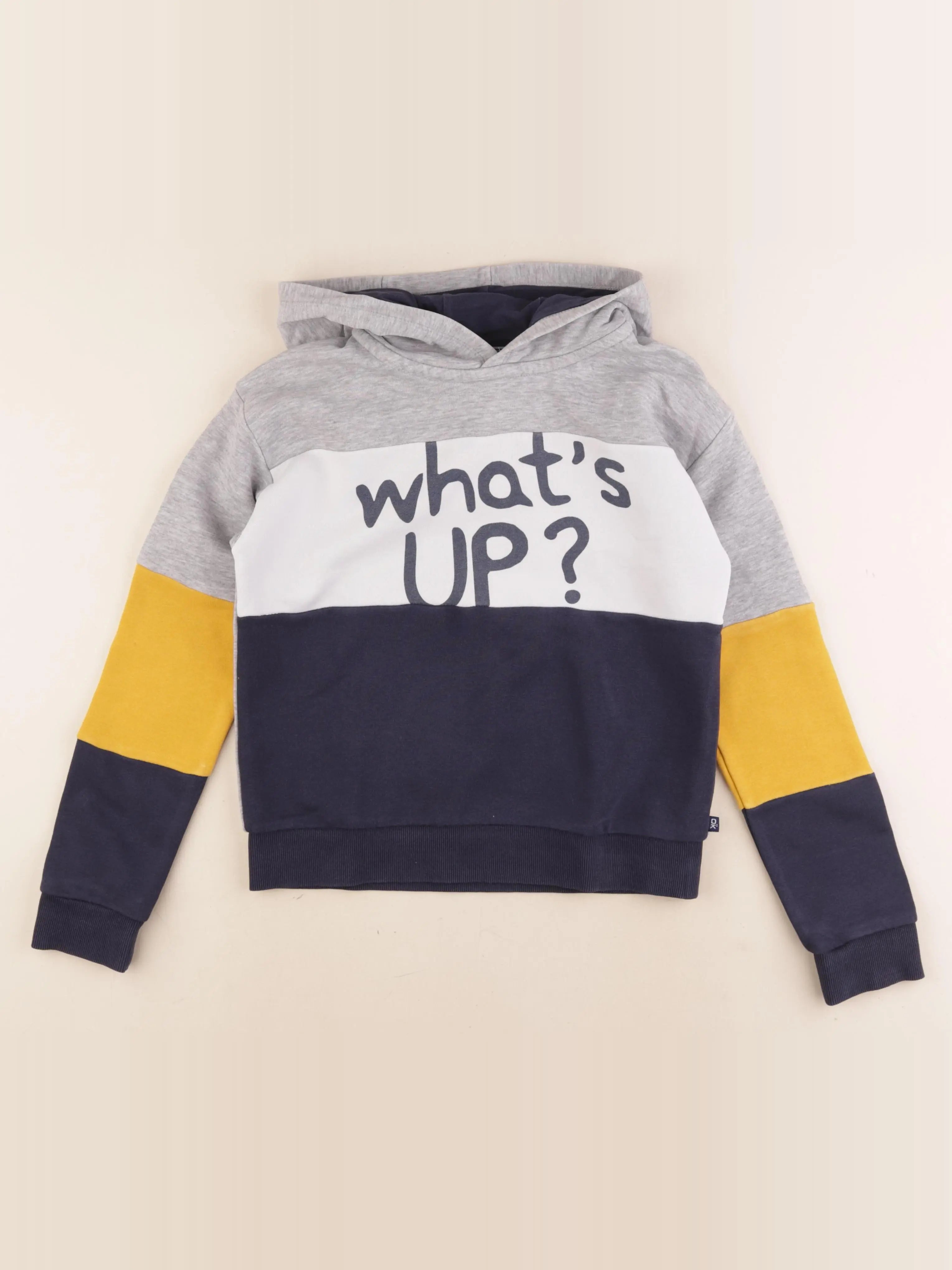 Okaidi - sweat gris, bleu - 10 ans