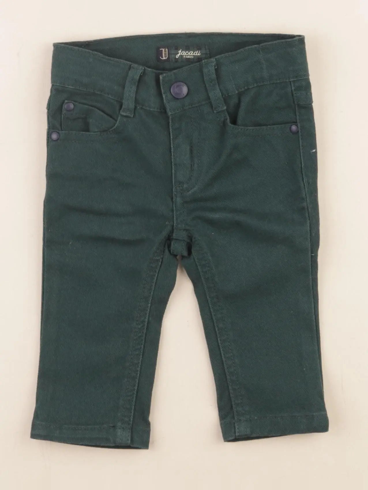 Petit Bateau - jean vert - 6 mois