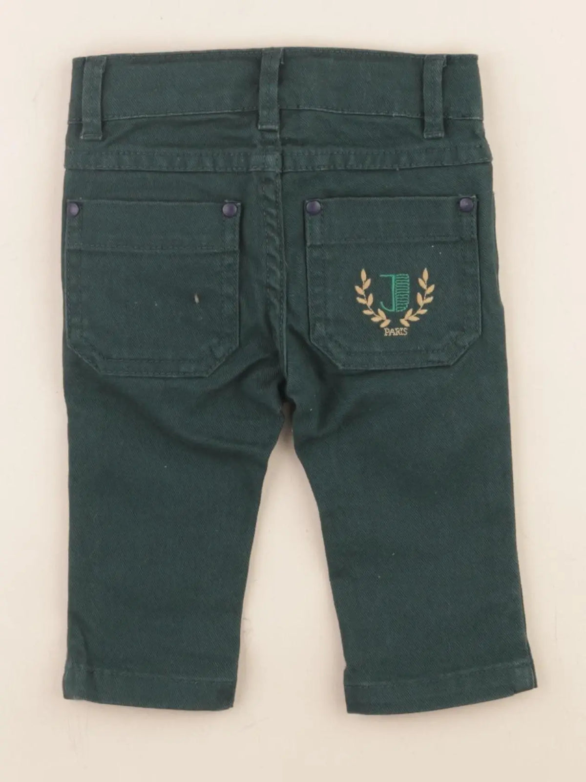 Petit Bateau - jean vert - 6 mois