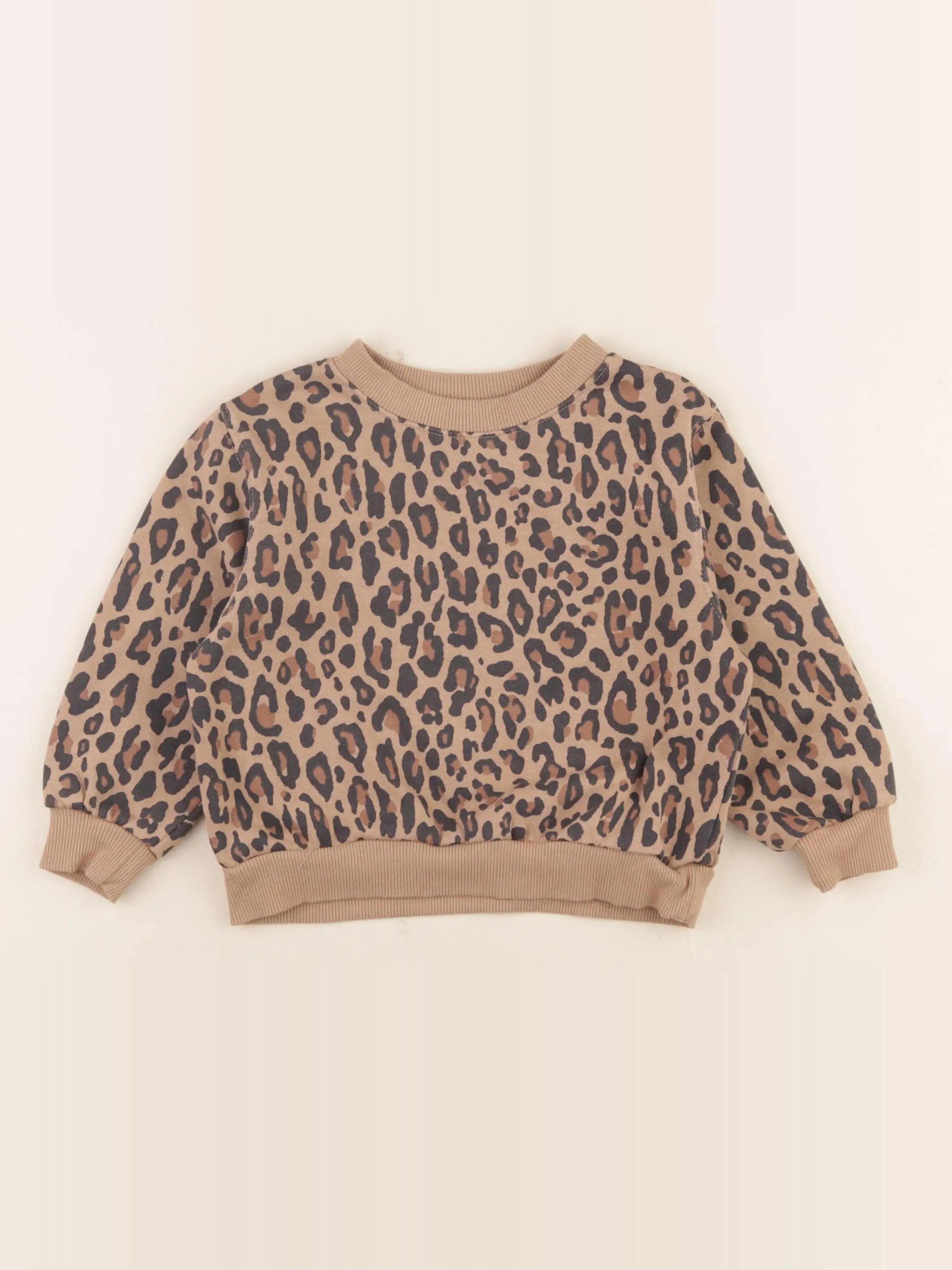 H&M - sweat marron - 18/24 mois