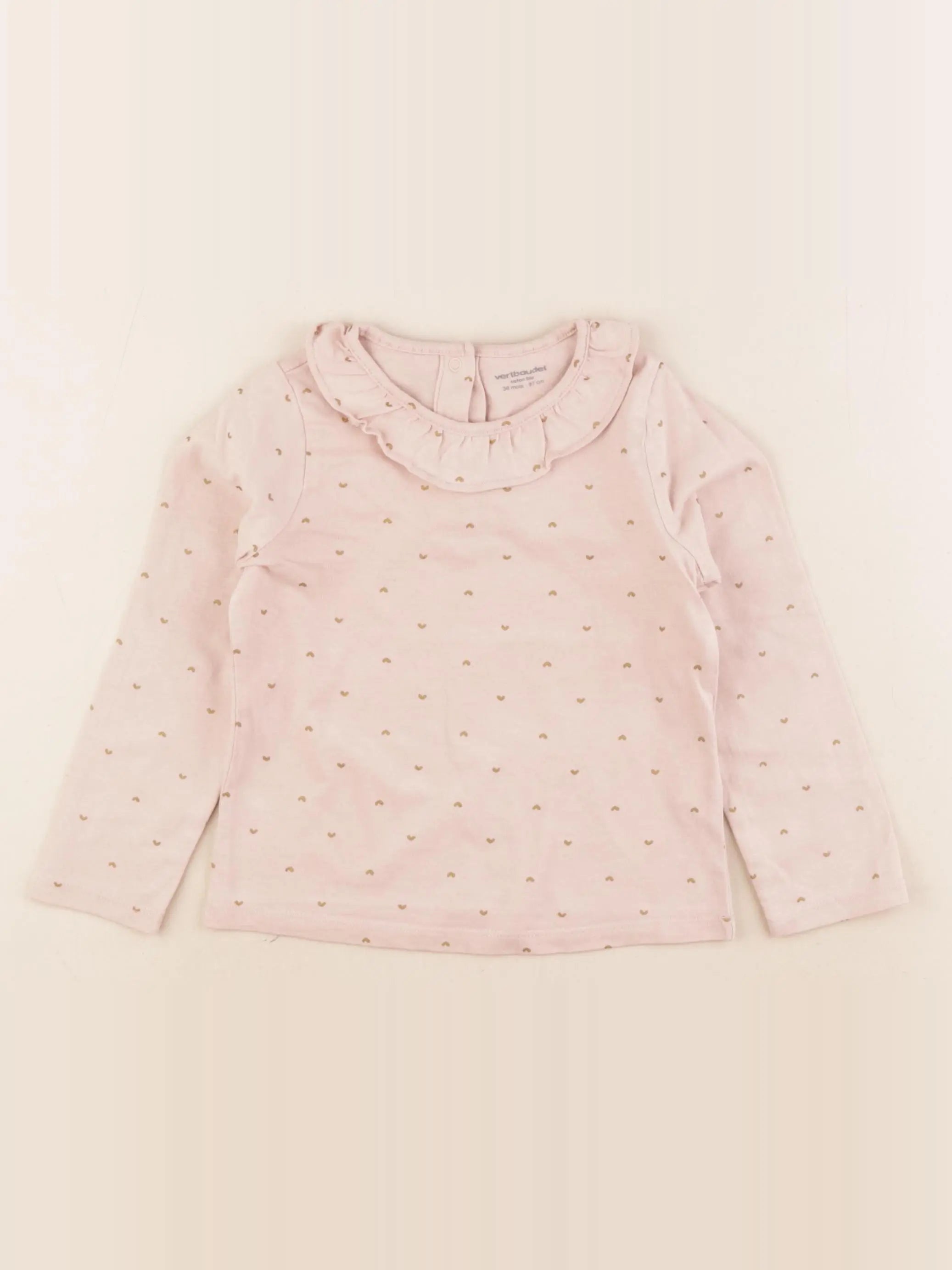 Vertbaudet - tee-shirt rose - 36 mois