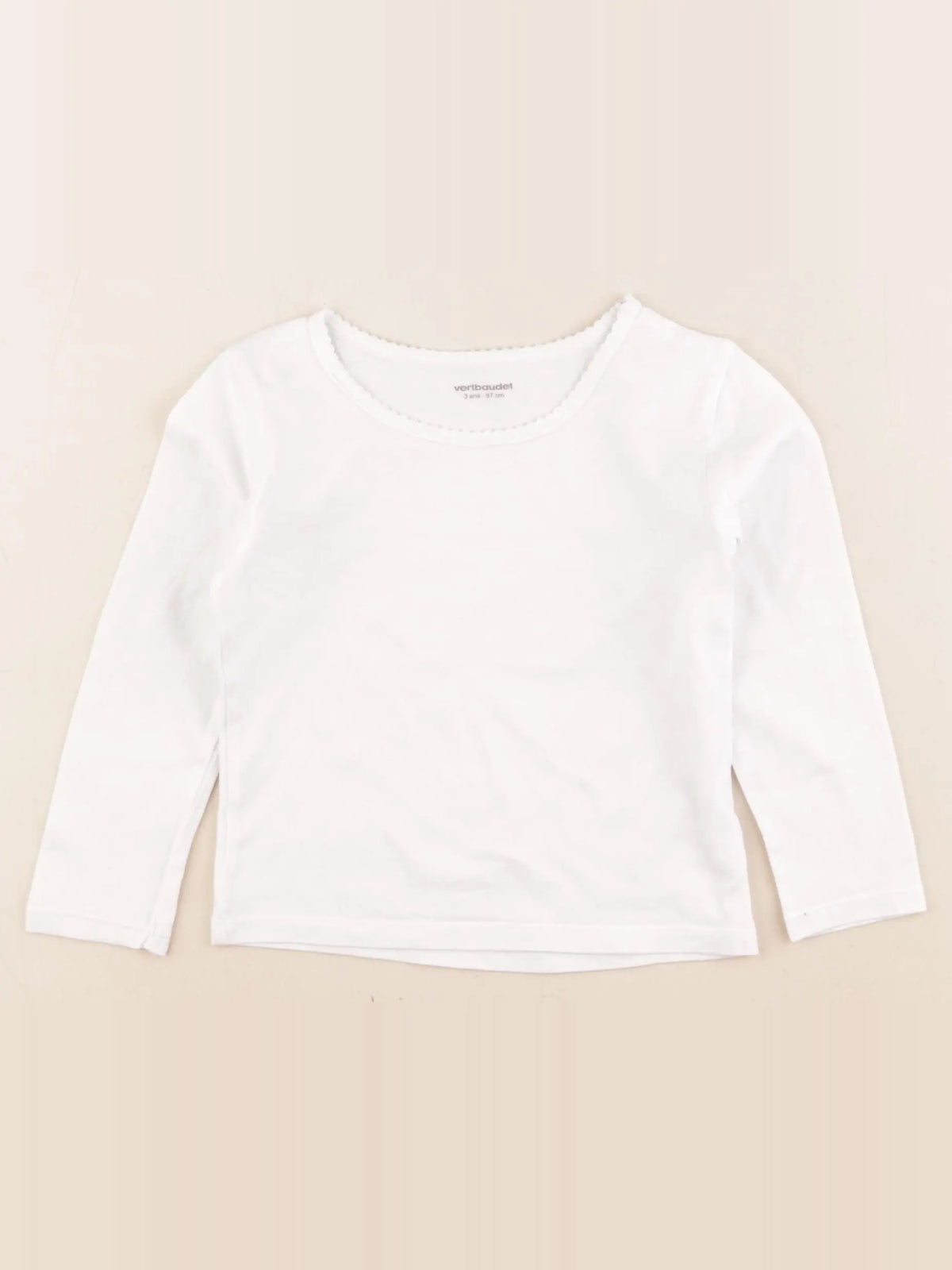 Vertbaudet - maillot de corps blanc - 3 ans
