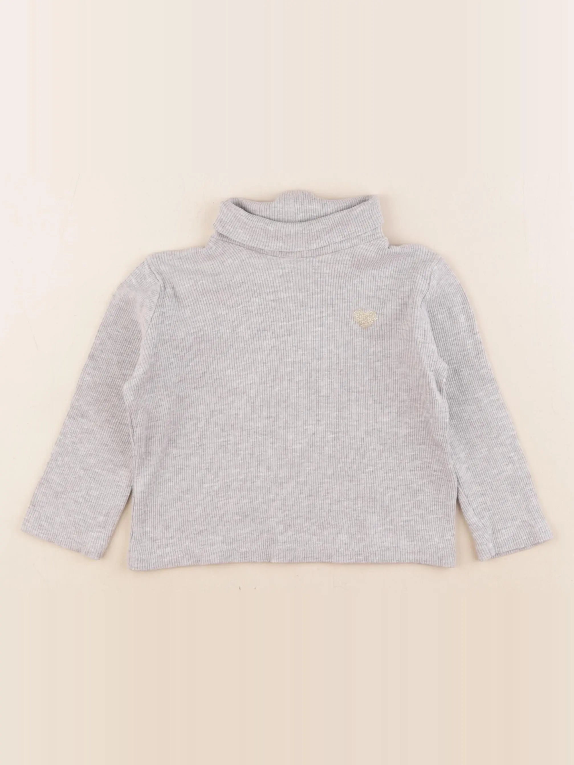 Vertbaudet - sous-pull gris - 3 ans