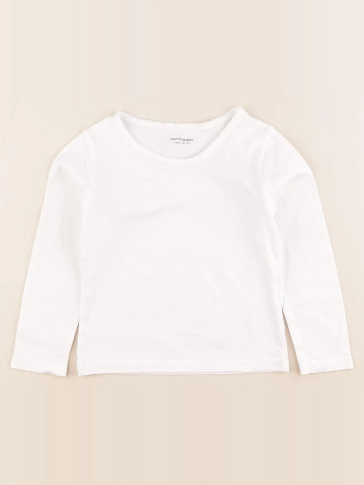 Vertbaudet - maillot de corps blanc - 3 ans