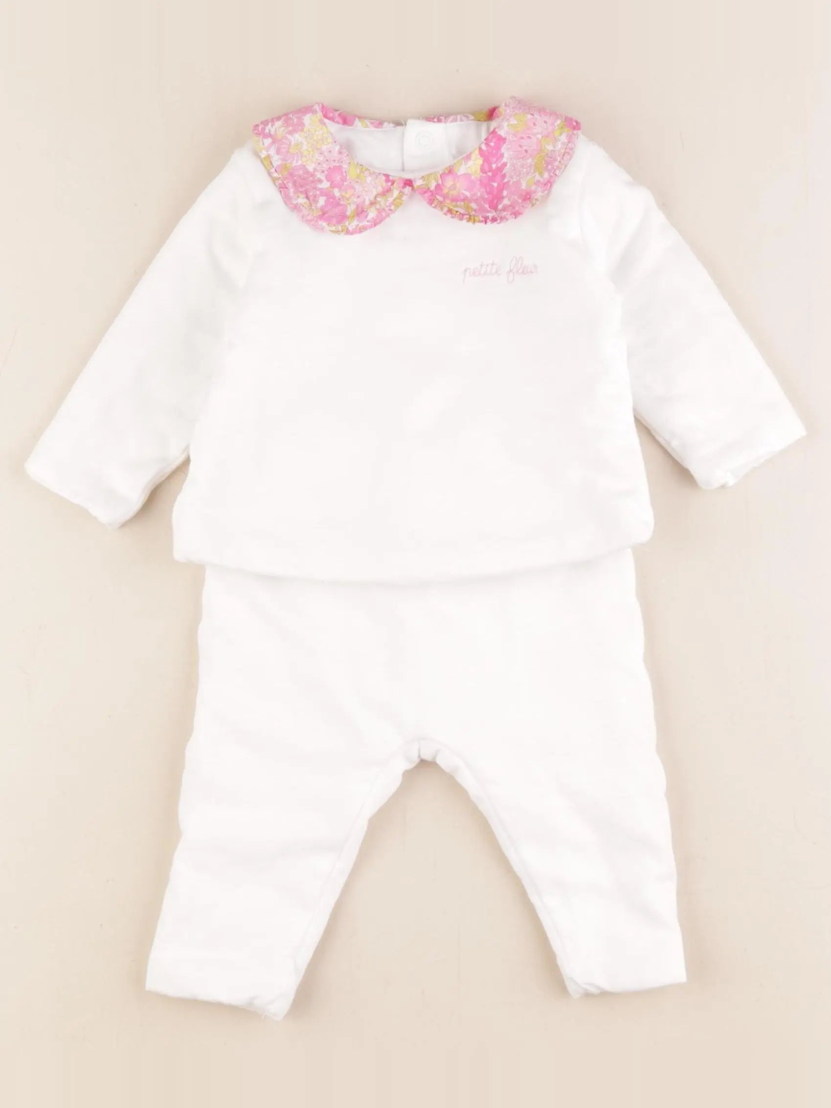 Jacadi - ensemble liberty blanc - 6 mois