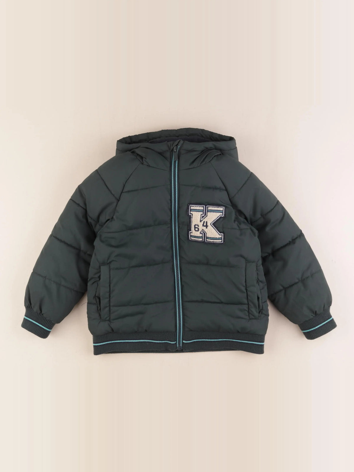 Vertbaudet - doudoune vert - 4 ans
