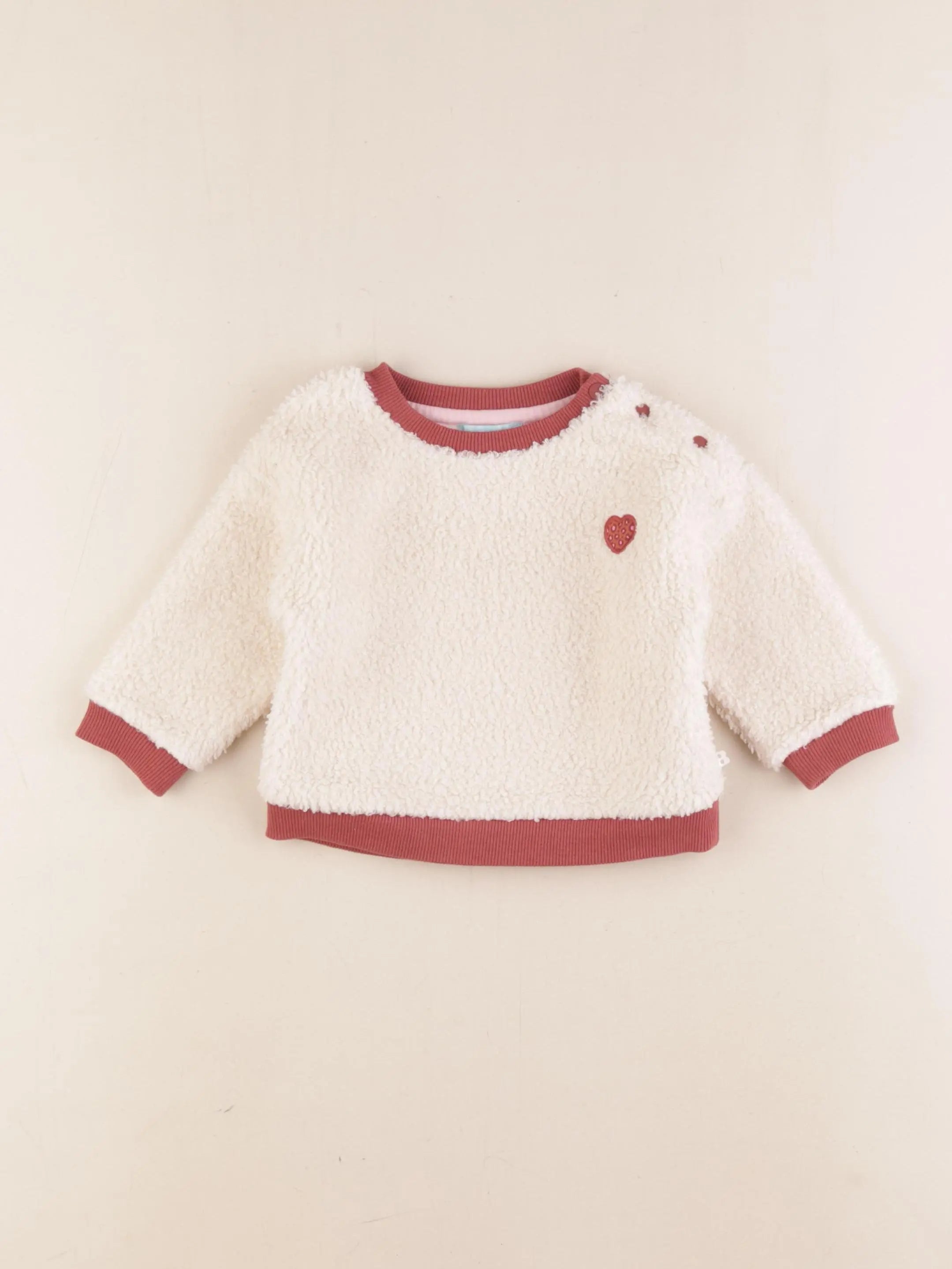Obaïbi - sweat beige - 9 mois