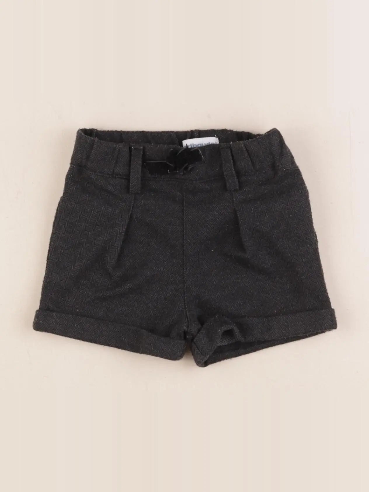 Vertbaudet - short gris - 12 mois