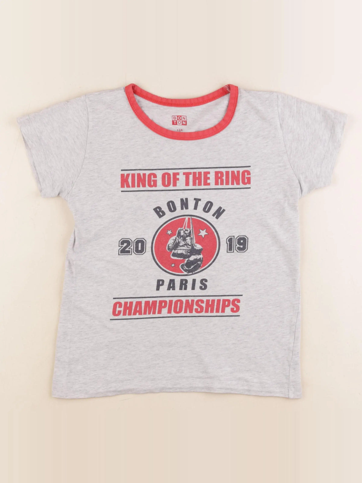 Bonton - tee-shirt gris - 12 ans