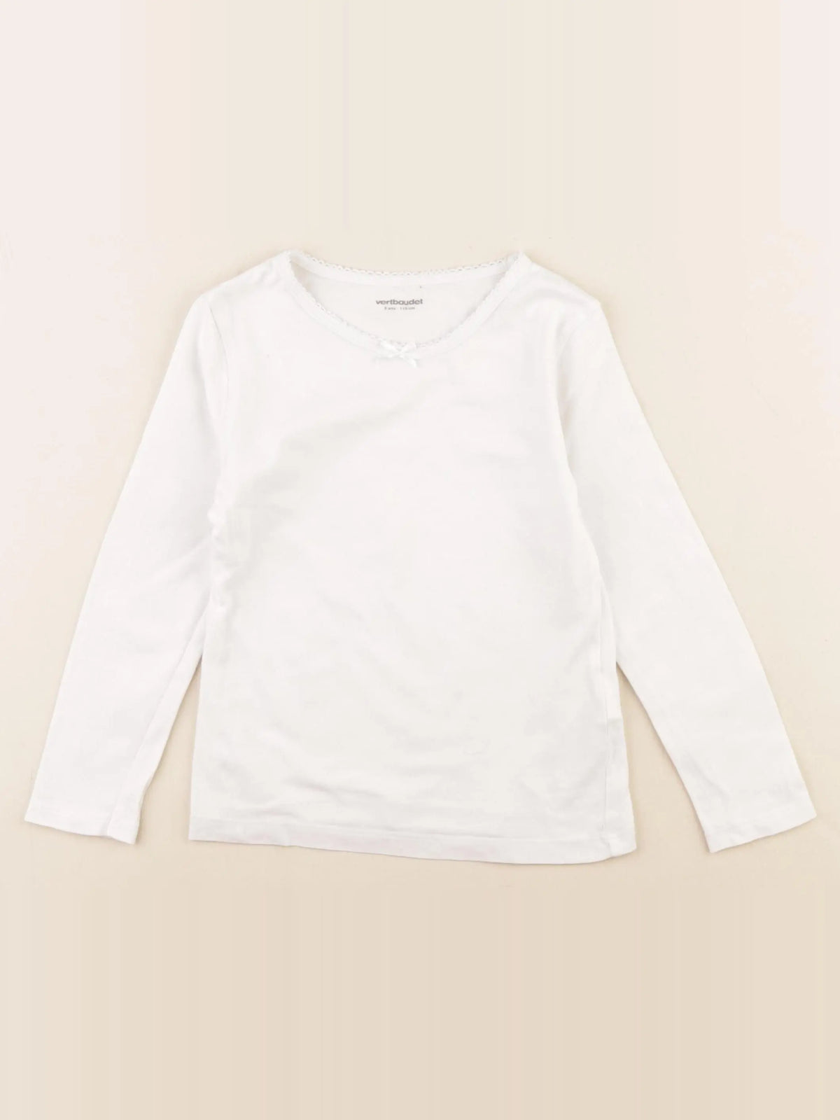 Vertbaudet - maillot de corps blanc - 5 ans
