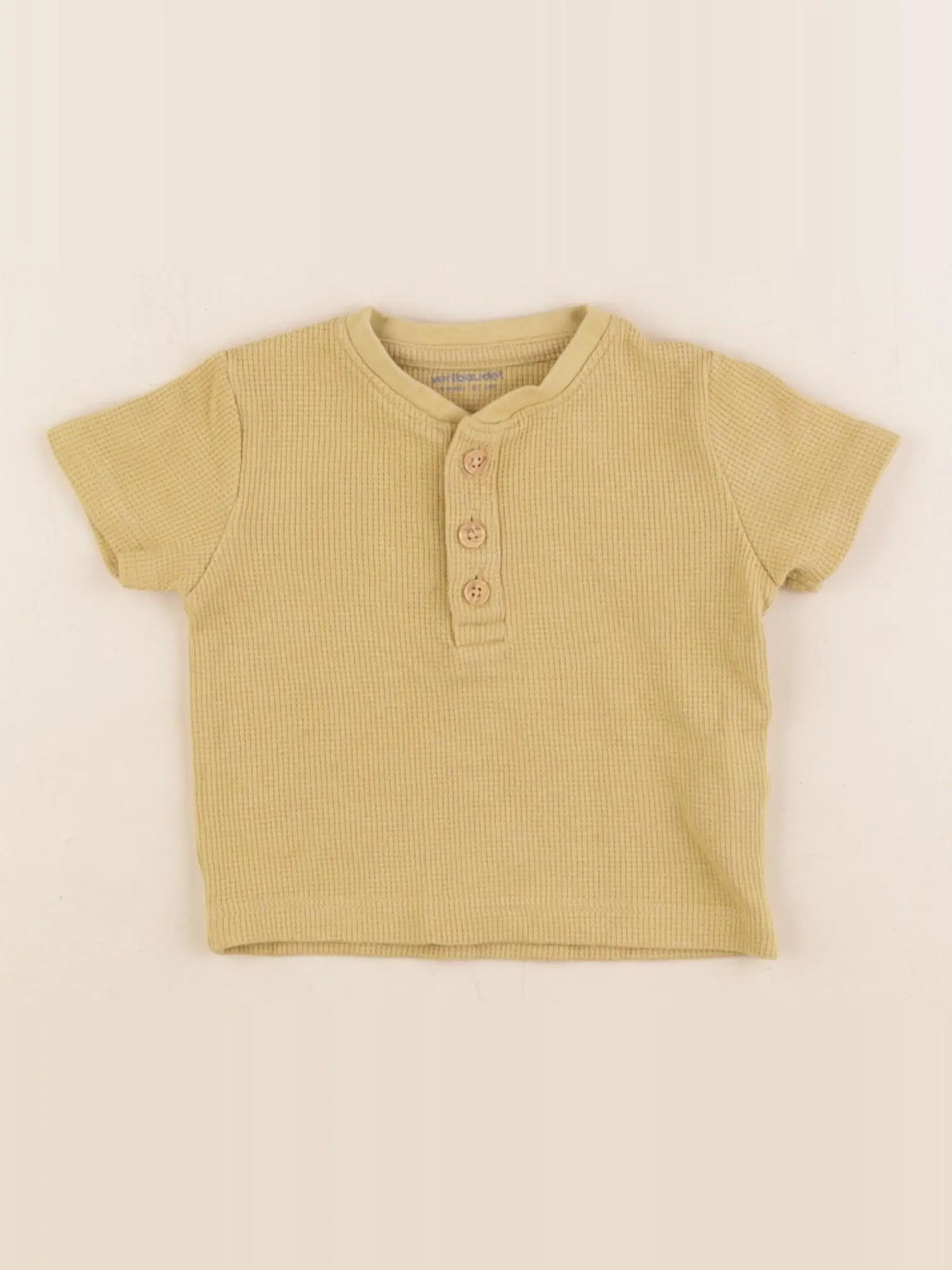 Vertbaudet - tee-shirt jaune - 6 mois
