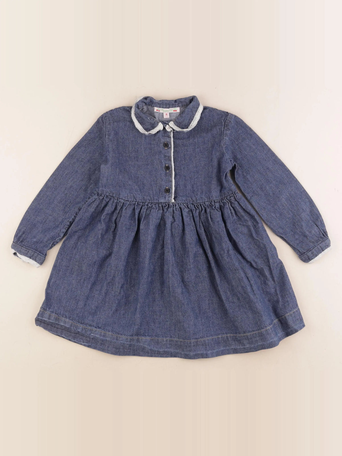 Bonpoint - robe bleu - 4 ans