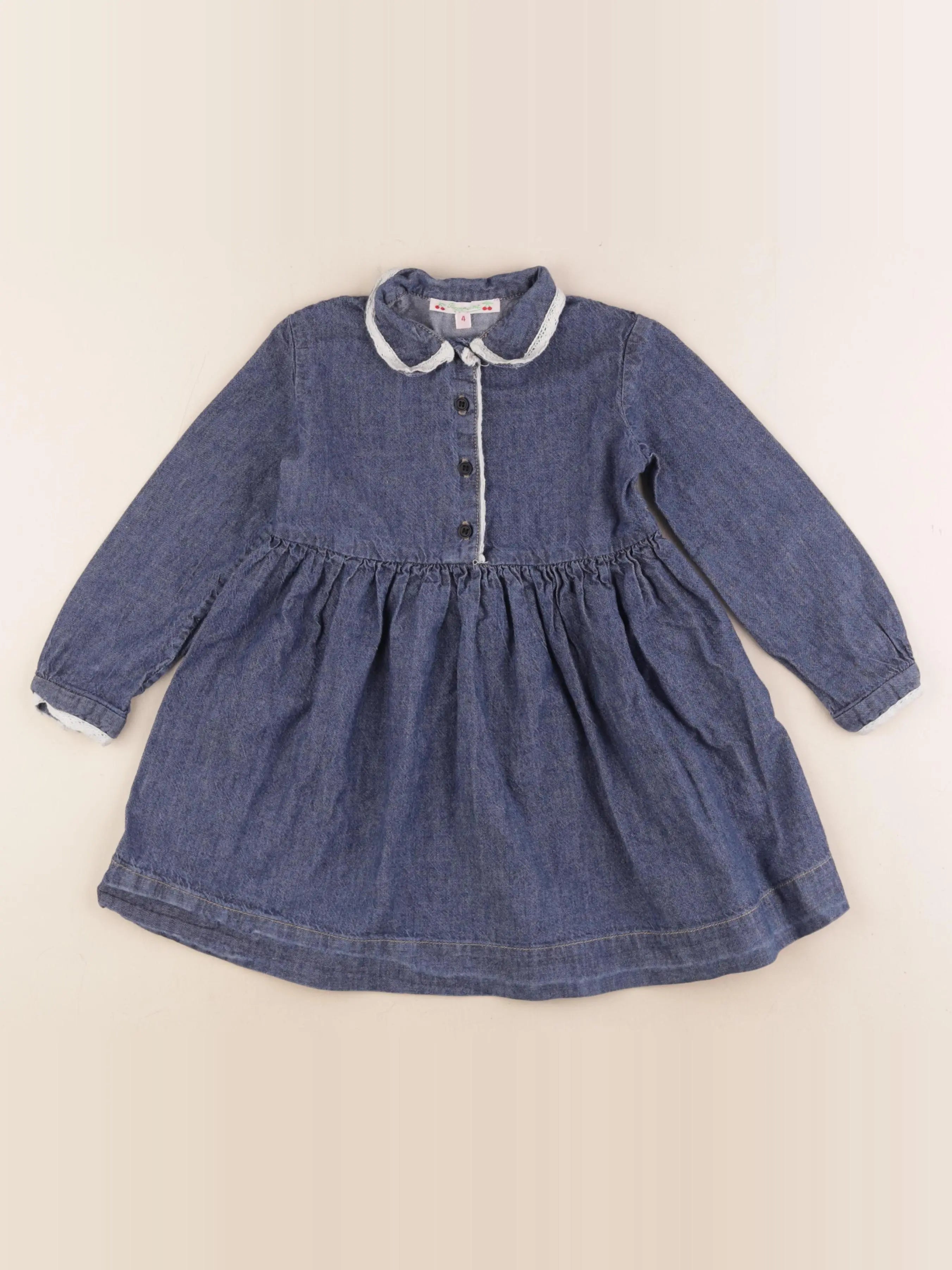 Bonpoint - robe bleu - 4 ans