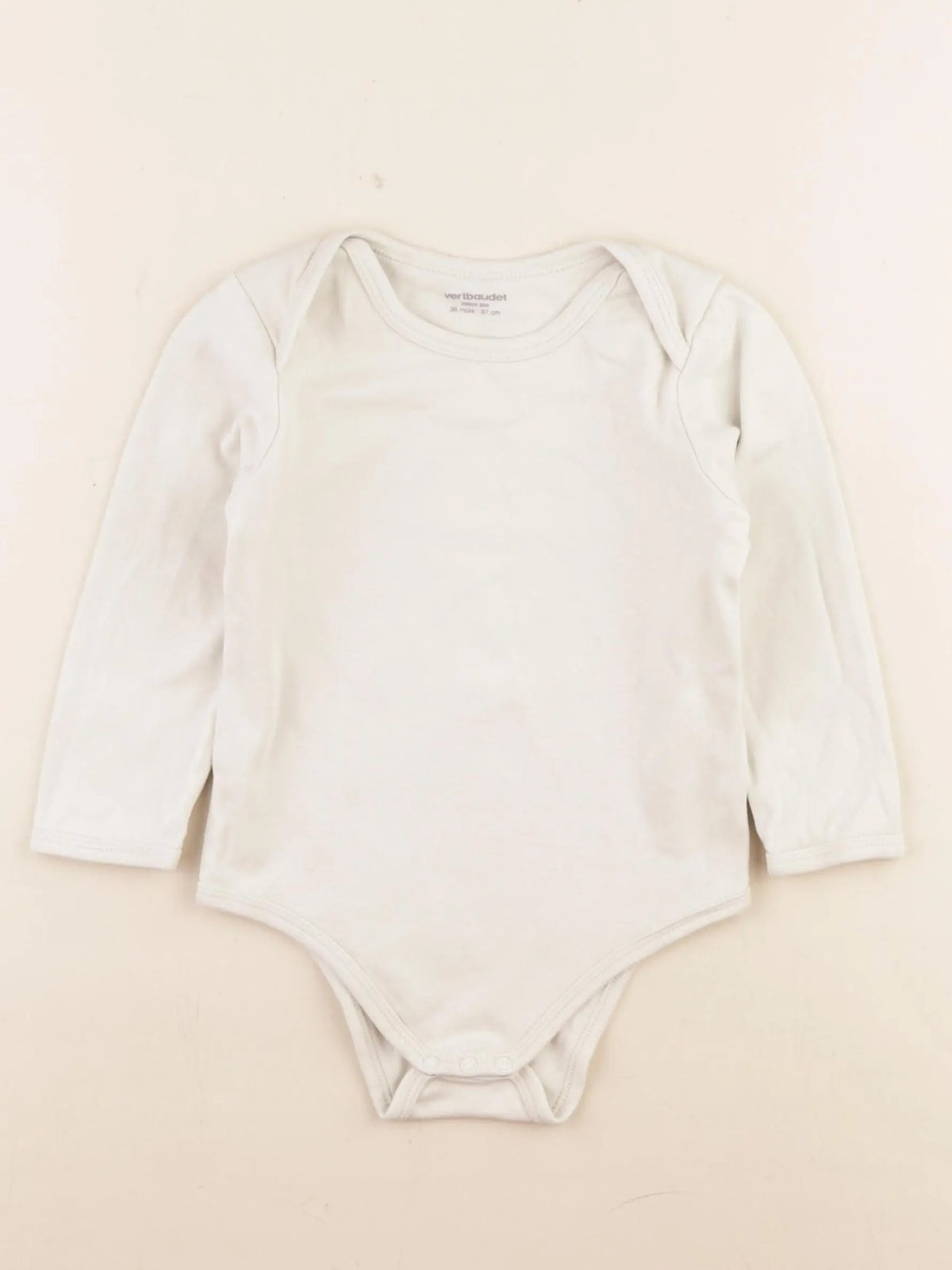 Vertbaudet - body beige - 36 mois