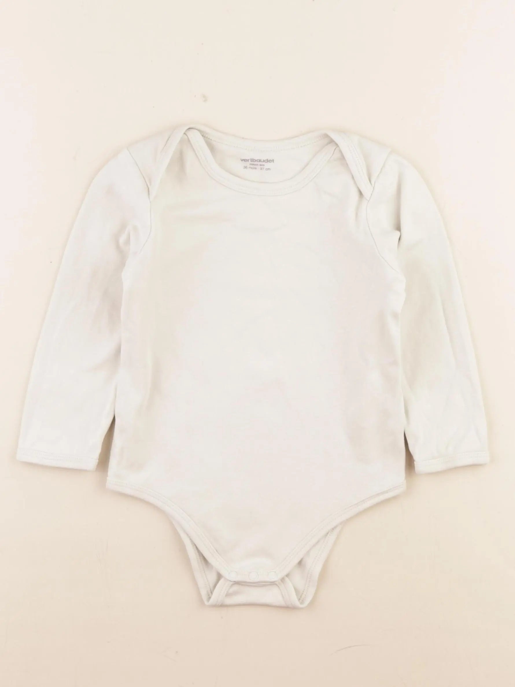 Vertbaudet - body beige - 36 mois