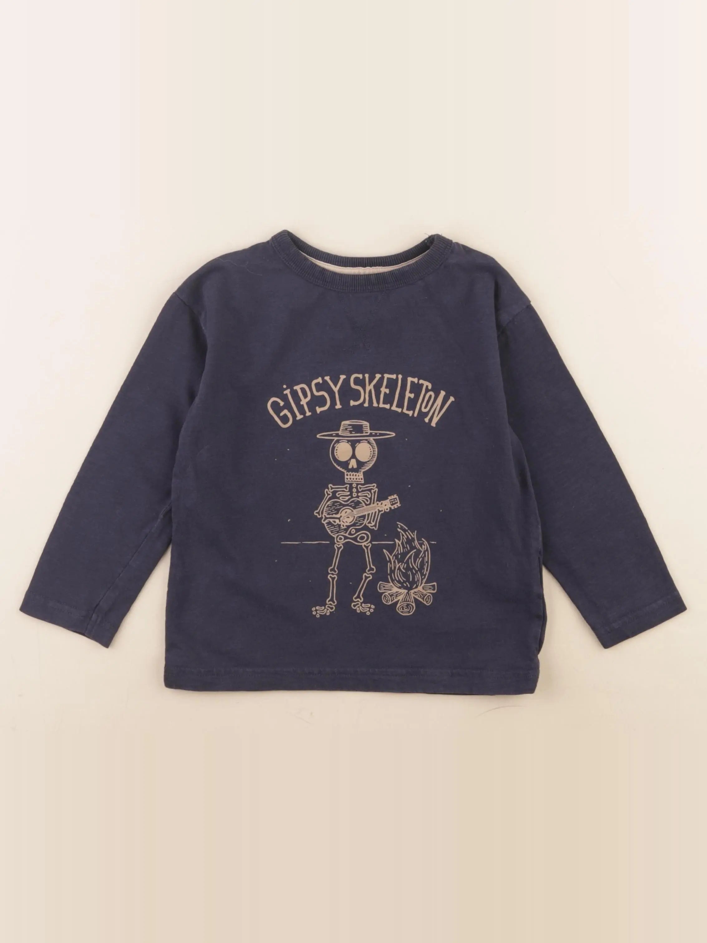 Vertbaudet - tee-shirt bleu - 4 ans
