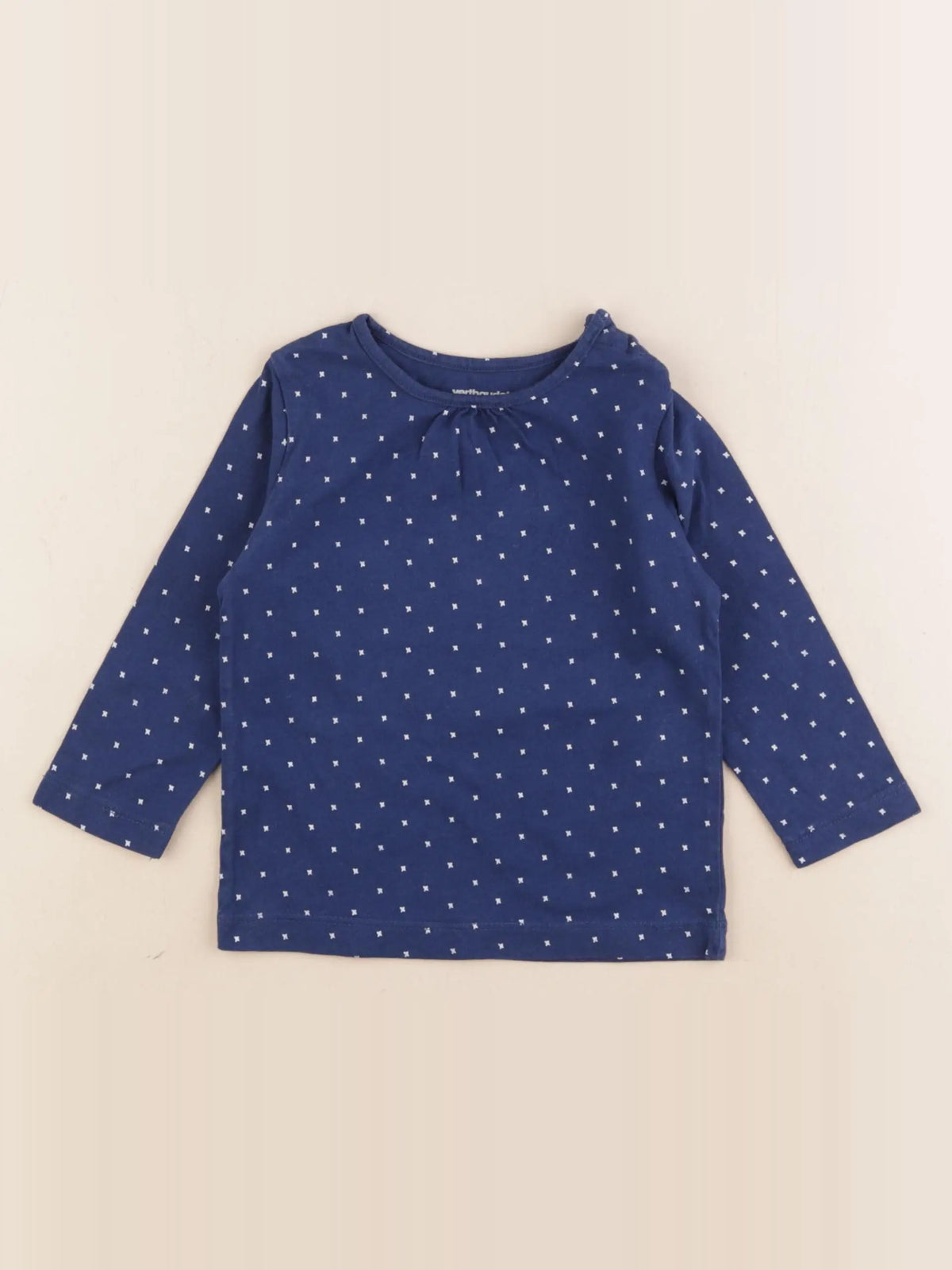 Vertbaudet - tee-shirt bleu - 18 mois