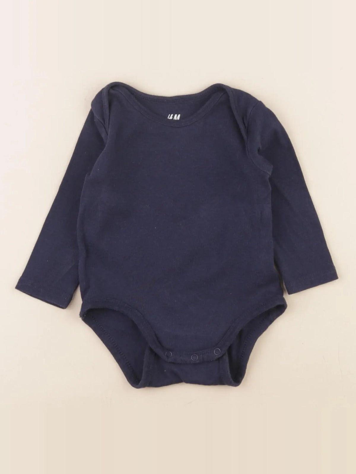 H&M - body bleu - 4/6 mois