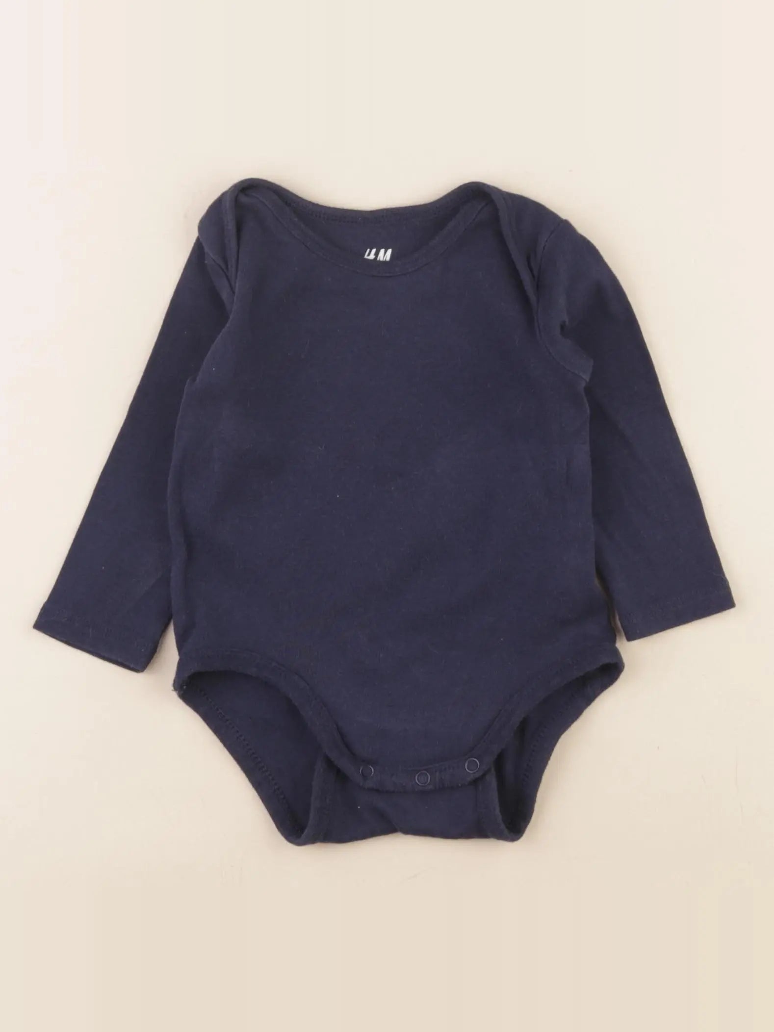 H&M - body bleu - 4/6 mois